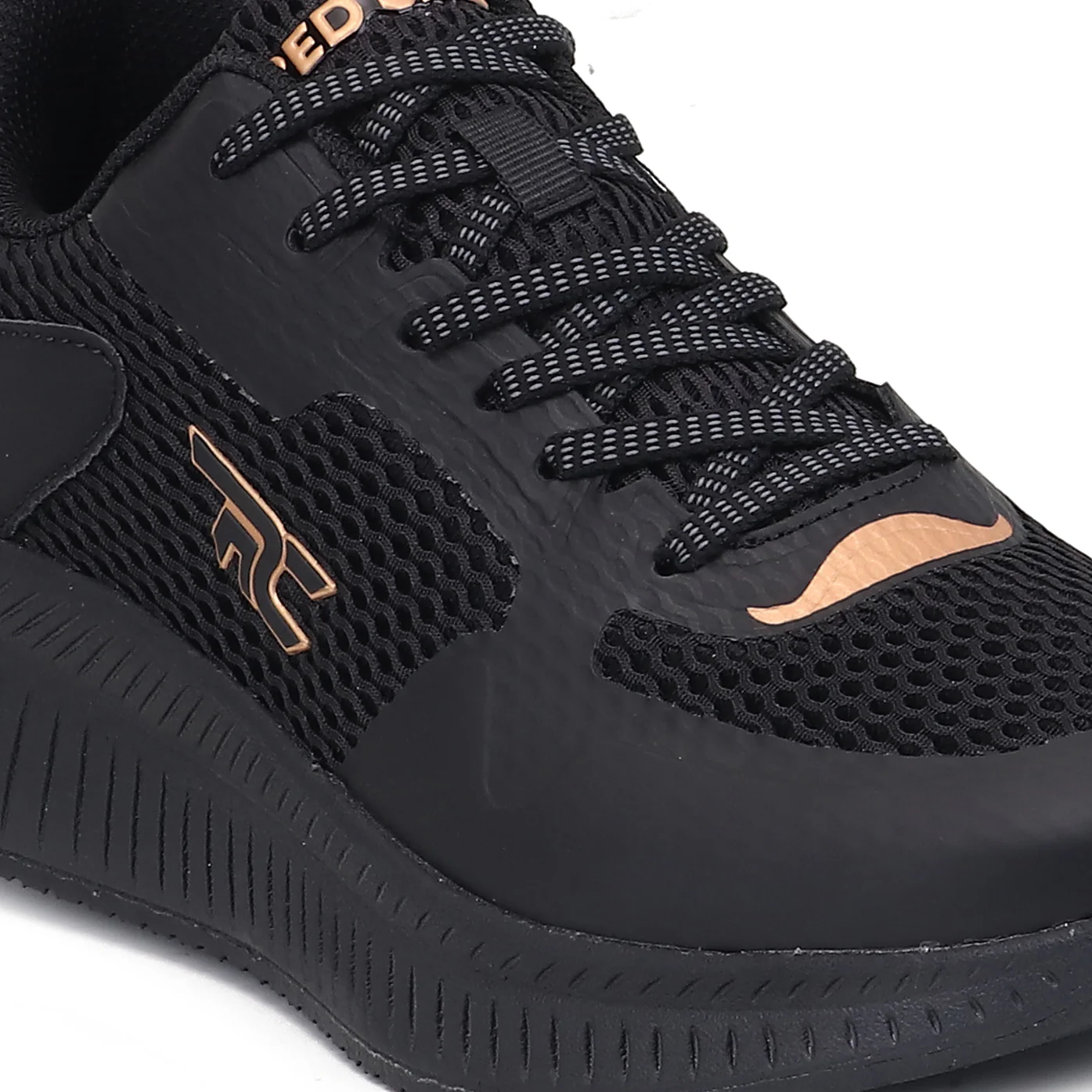 Red Chief Sports Black Running Shoes for Men R1729 001 - Image 6