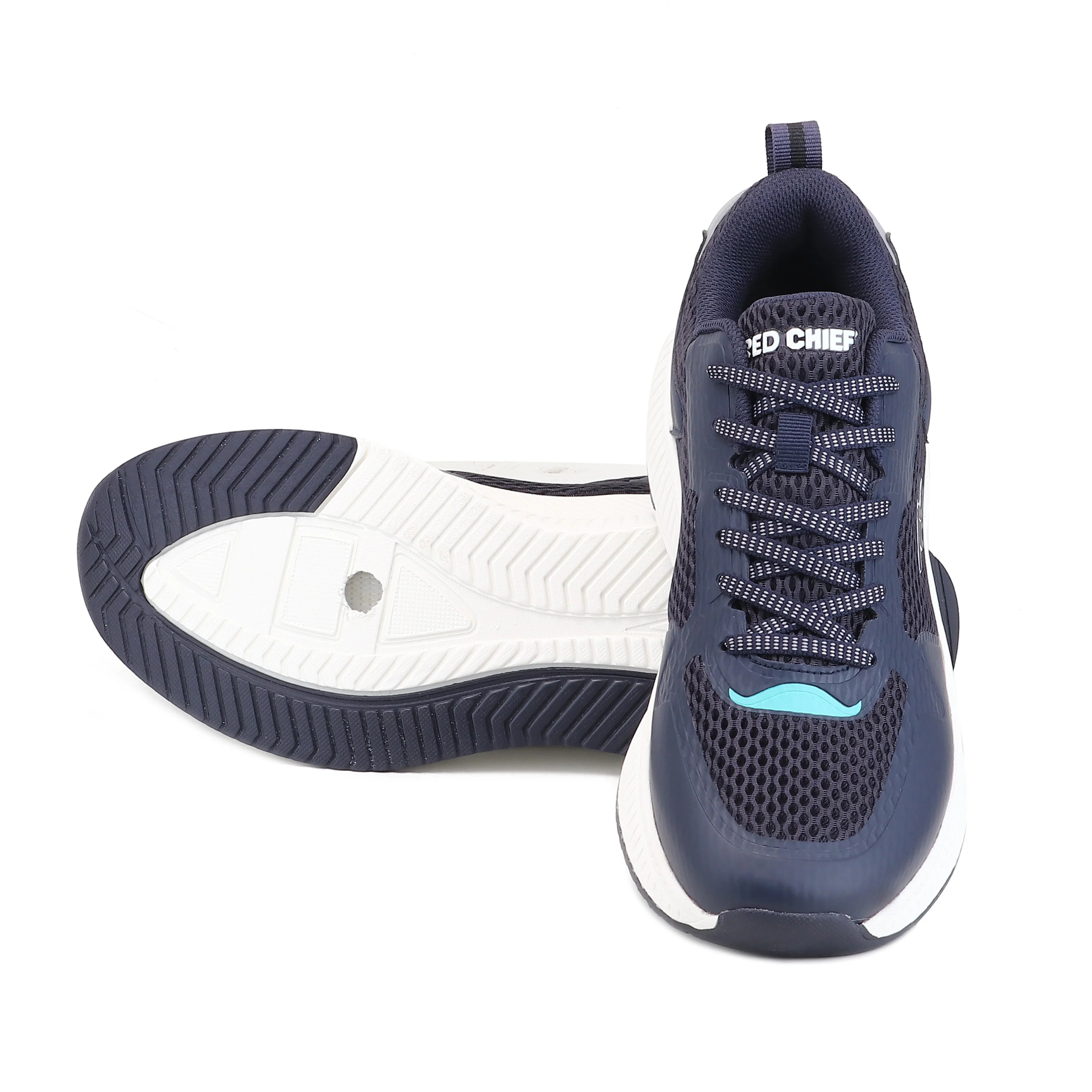 Red Chief Sports Blue-White Running Shoes for Men R1729 F033 - Image 2
