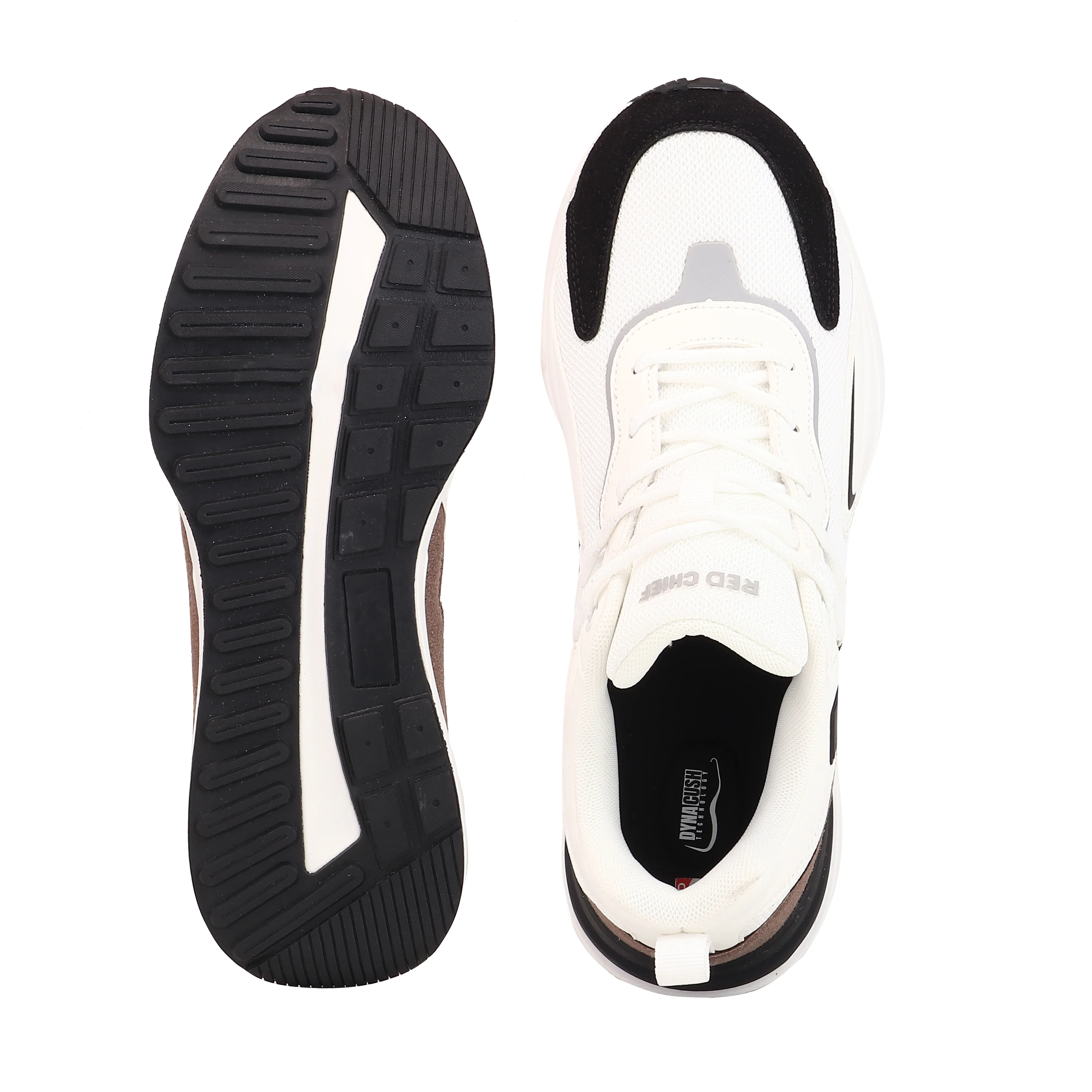 Red Chief Sports White Running Shoes for Men R1731 057 - Image 9
