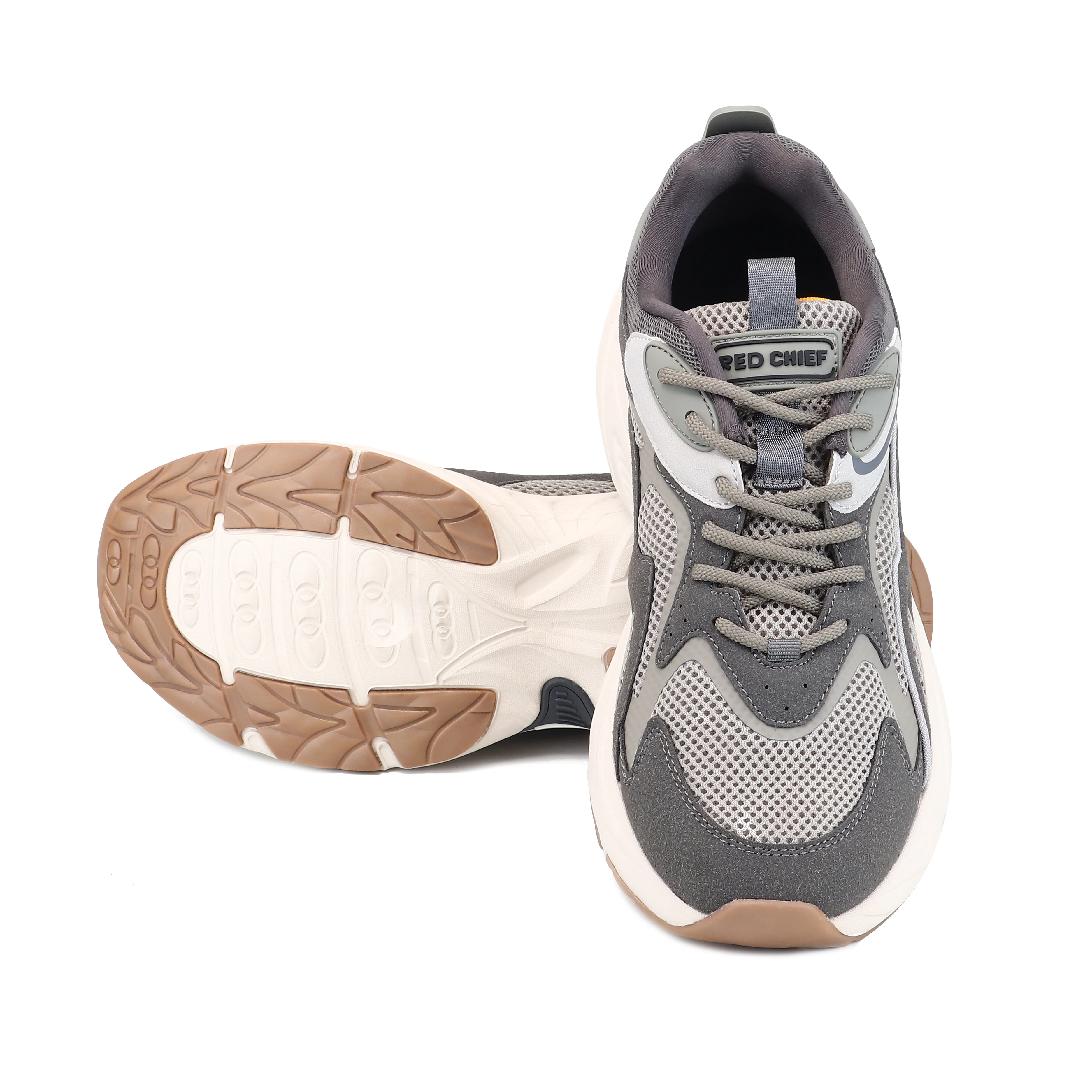 Red Chief Sports Beige Running Shoes for Men R1732 026 - Image 2
