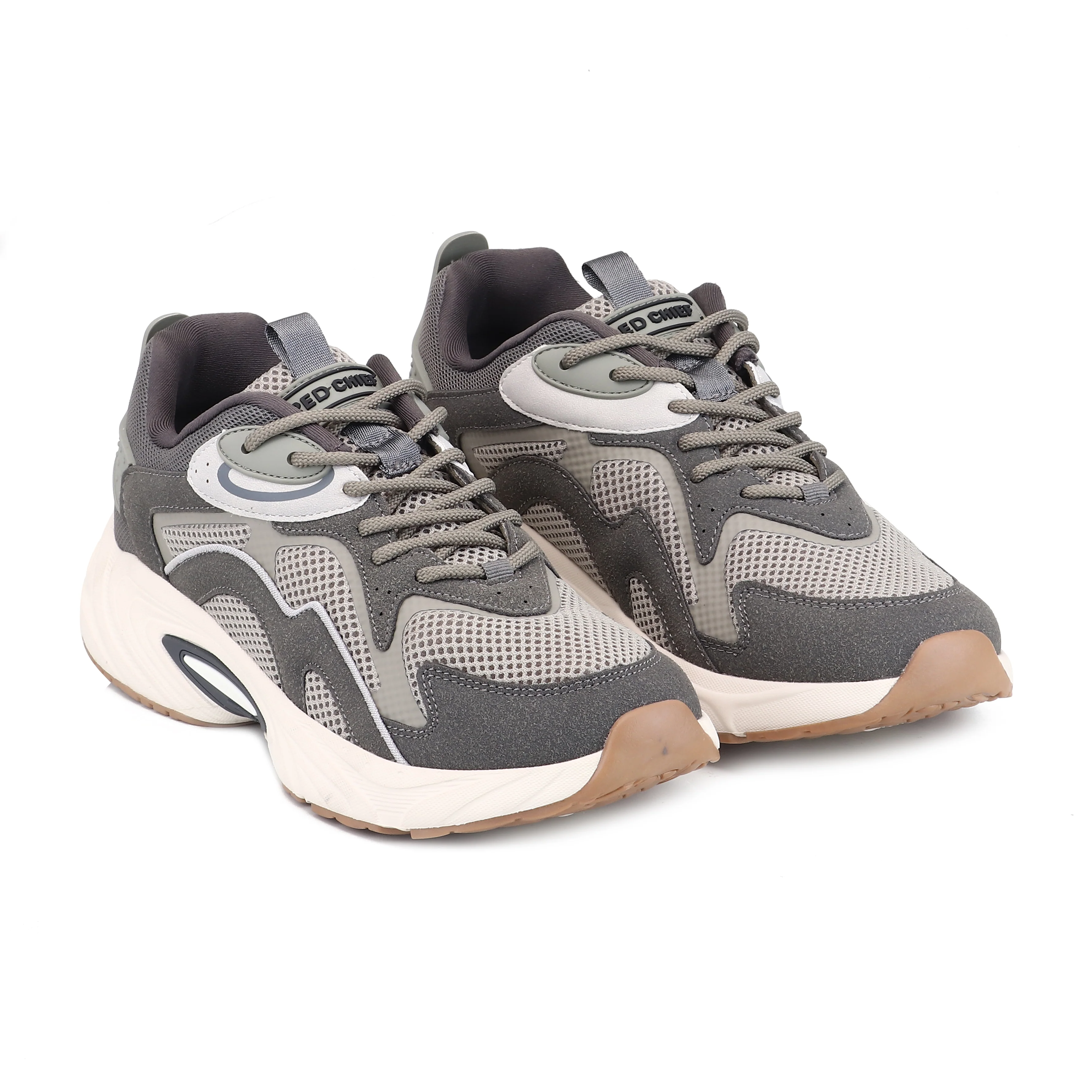 Red Chief Sports Beige Running Shoes for Men R1732 026 - Image 4