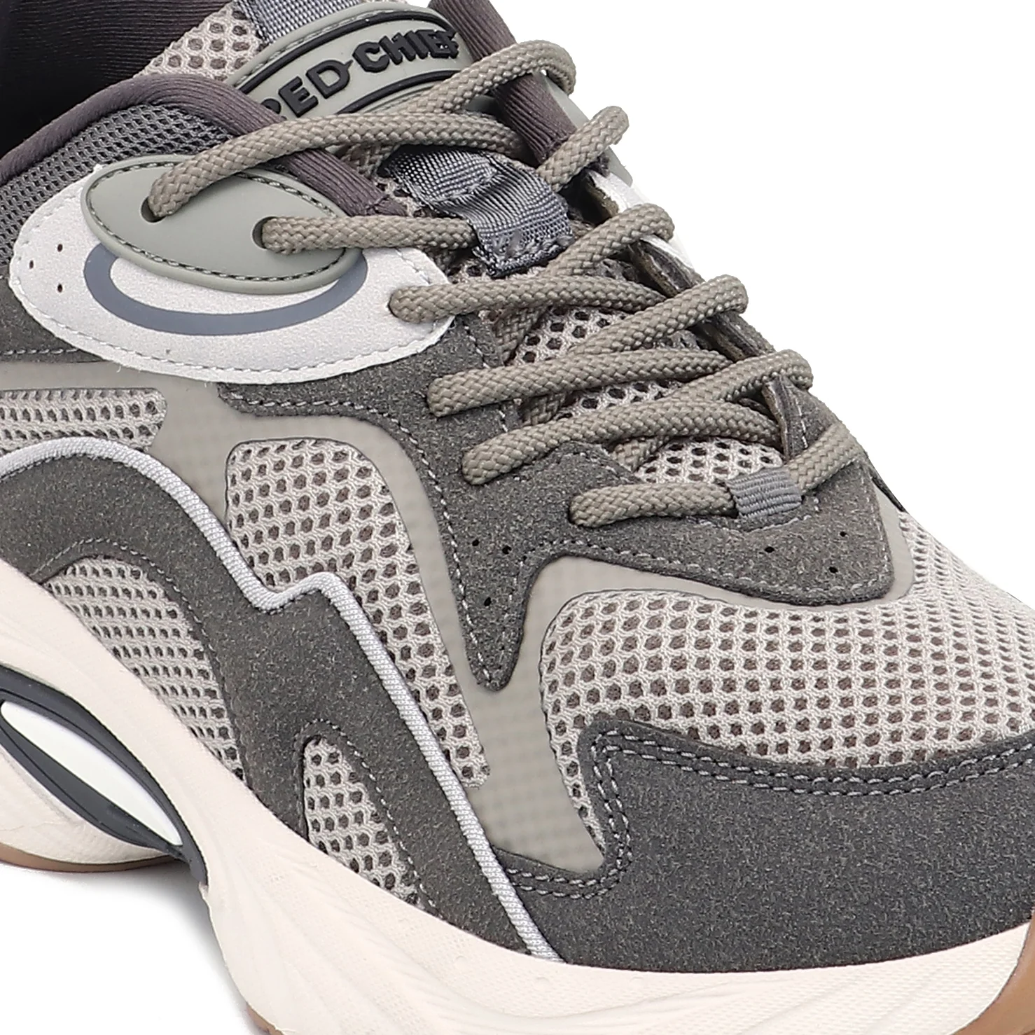 Red Chief Sports Beige Running Shoes for Men R1732 026 - Image 6