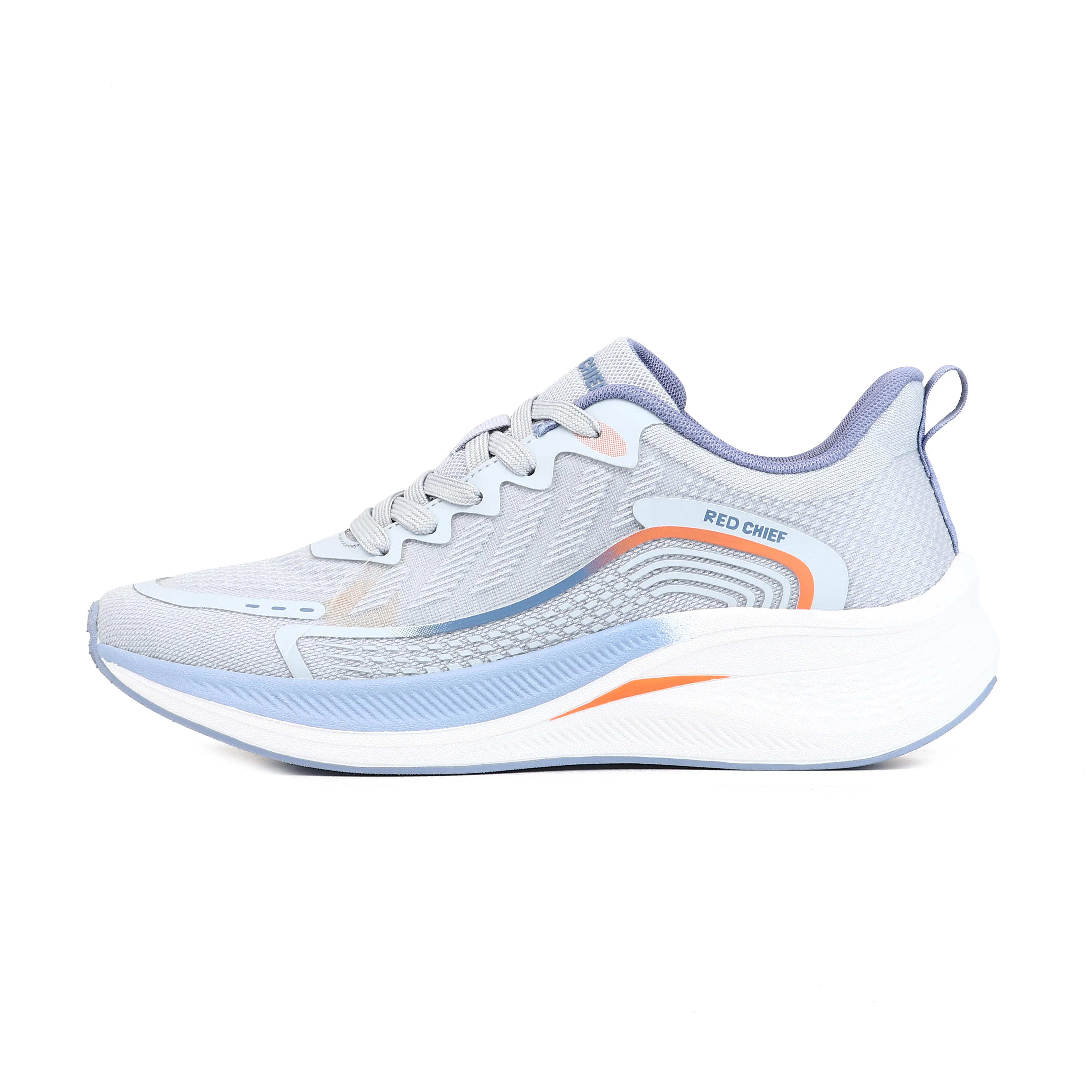 Red Chief Sports Light Gray Running Shoes for Men R1733 012 - Image 3