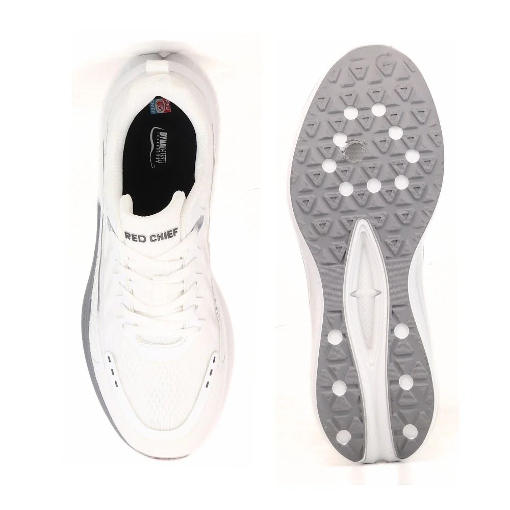 Red Chief Sports Off White Running Shoes for Men R1733 151 - Image 7
