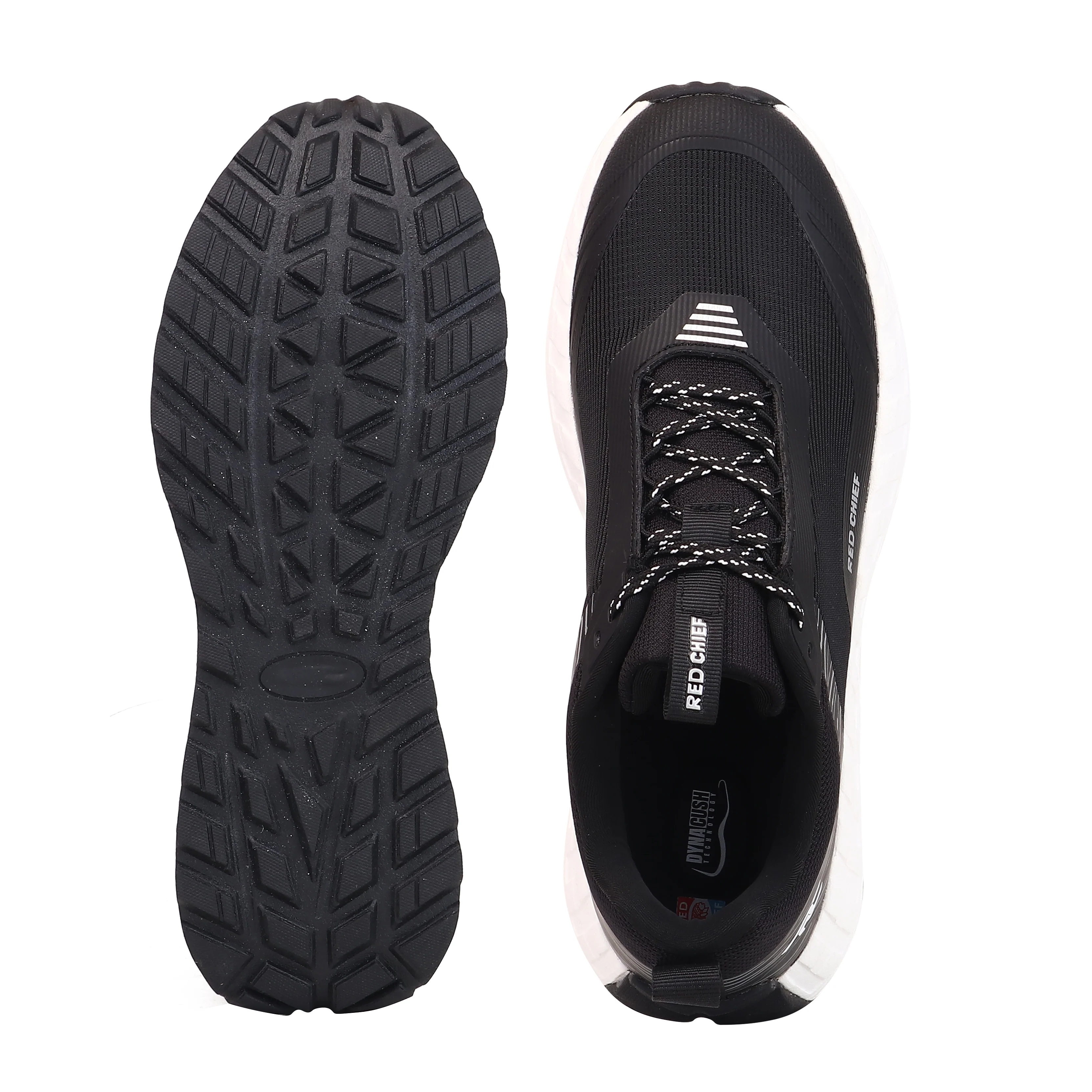 Red Chief Sports Black-White Running Shoes for Men R1735 F025 - Image 9