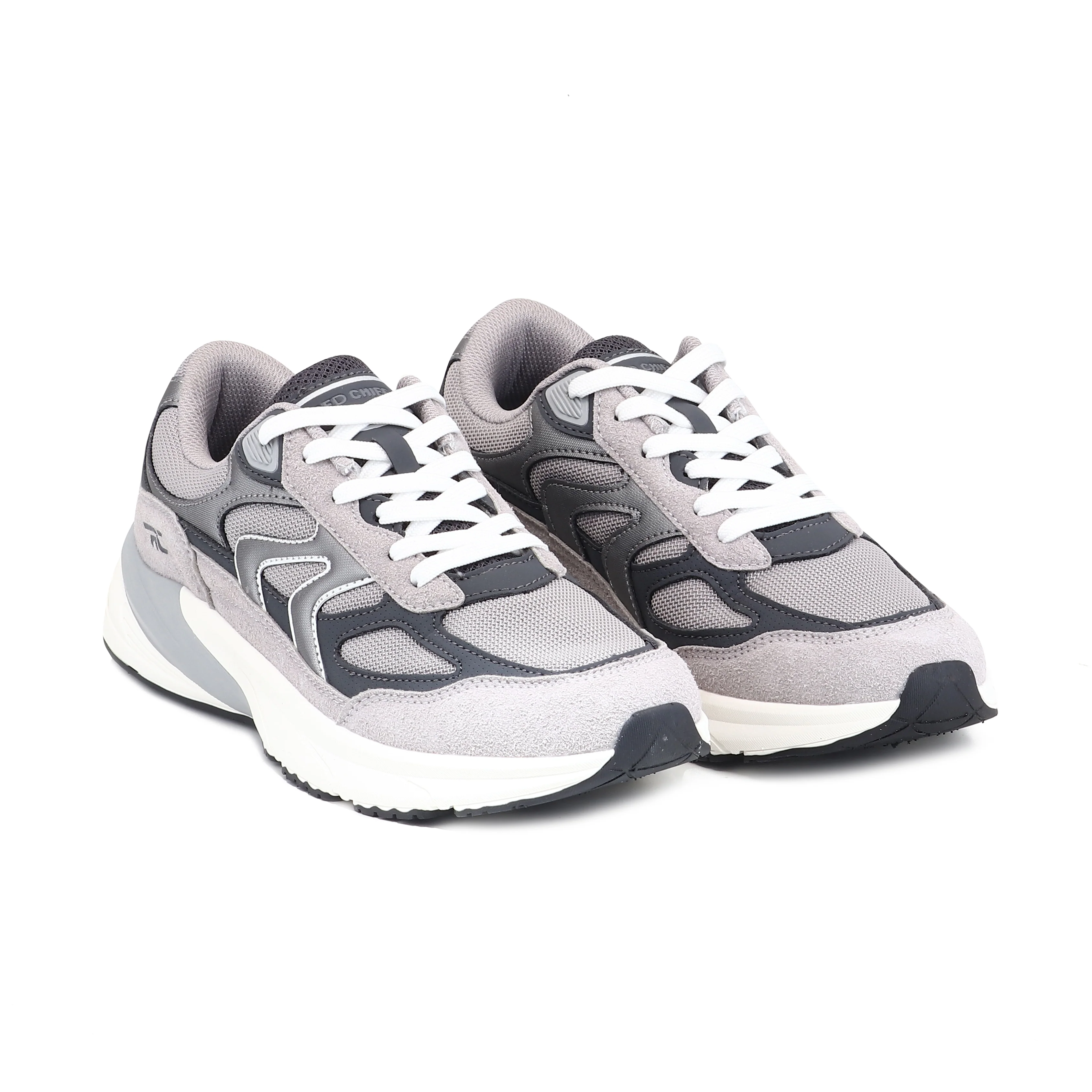 Red Chief Sports Grey-White Running Shoes for Men R1738 CD09 - Image 4