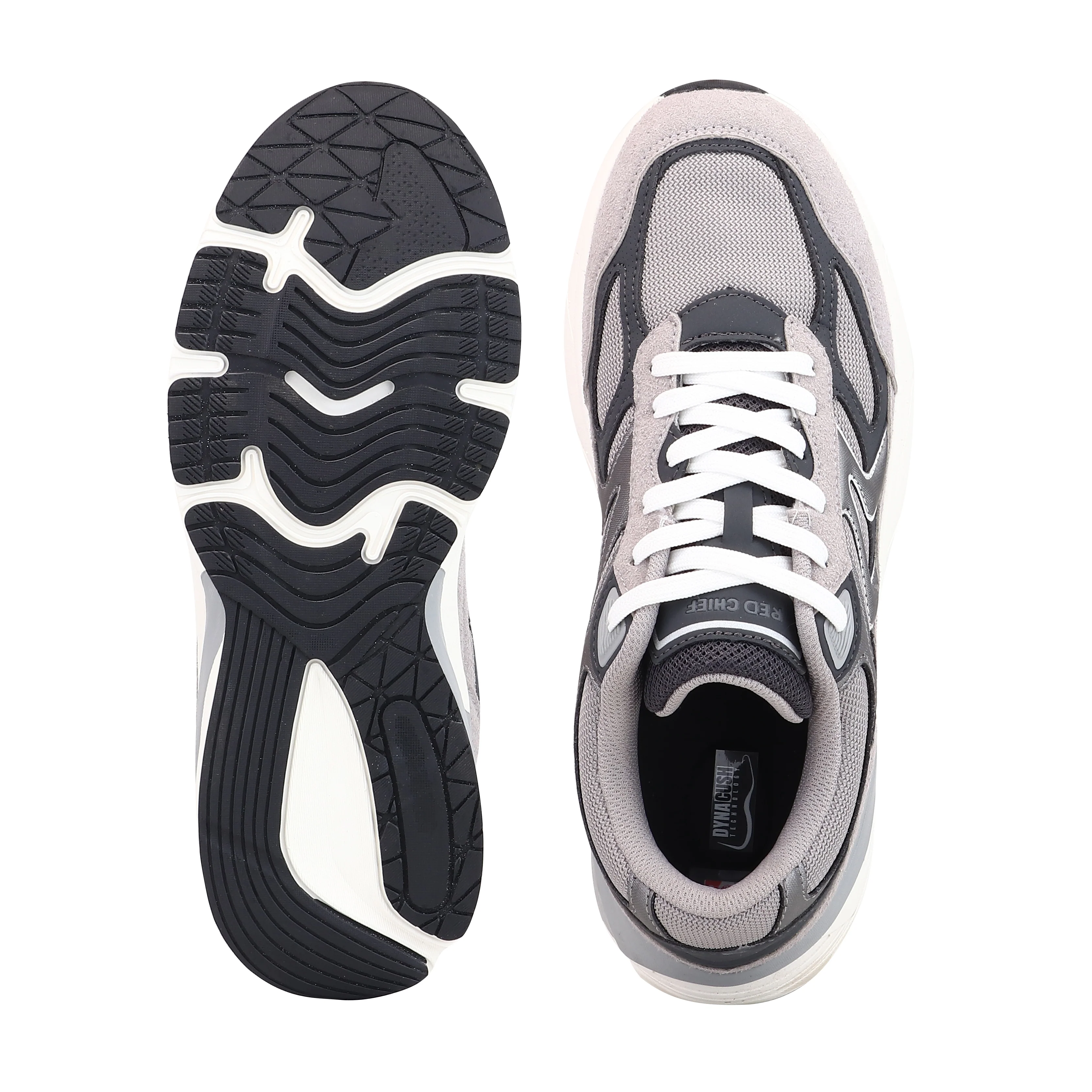 Red Chief Sports Grey-White Running Shoes for Men R1738 CD09 - Image 9