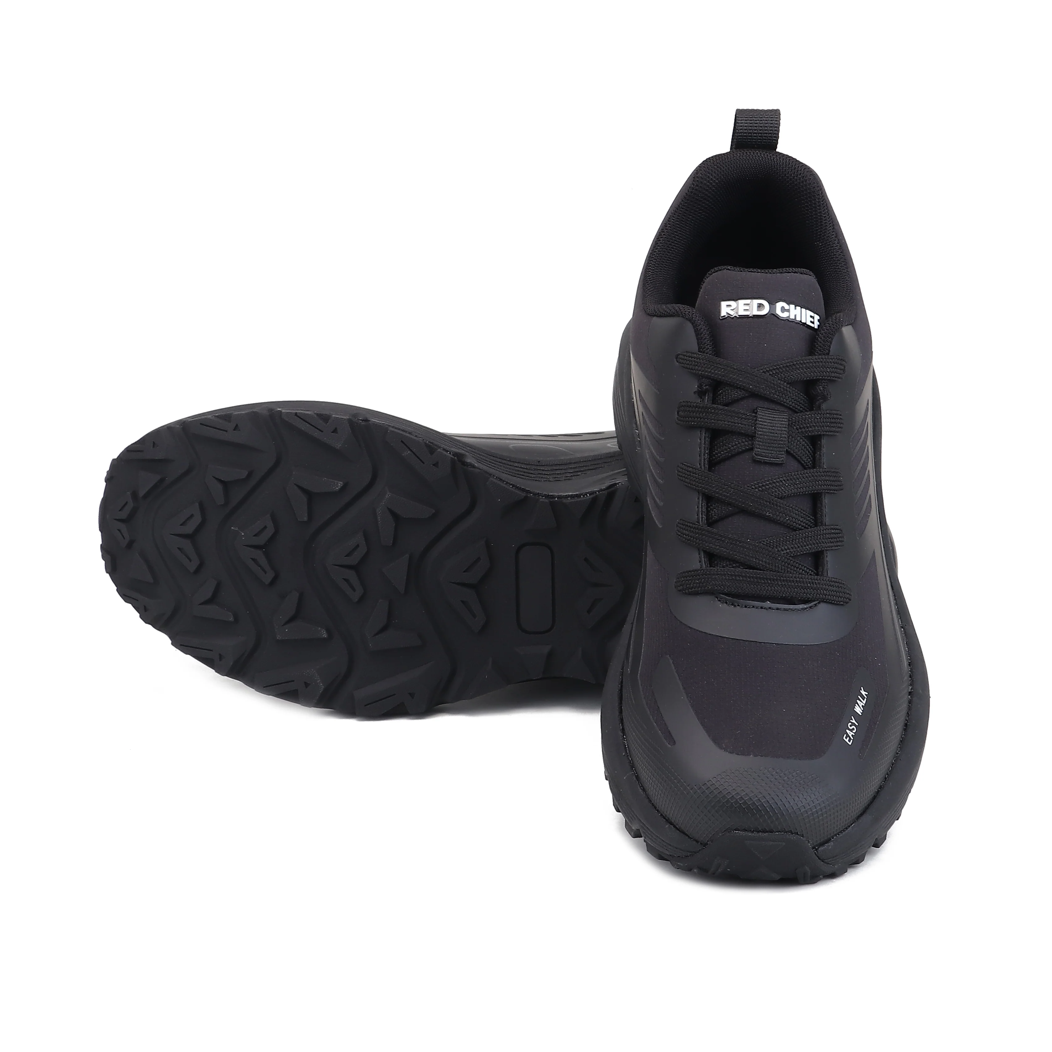 Red Chief Sports Black Running Shoes for Men R1739 001 - Image 2