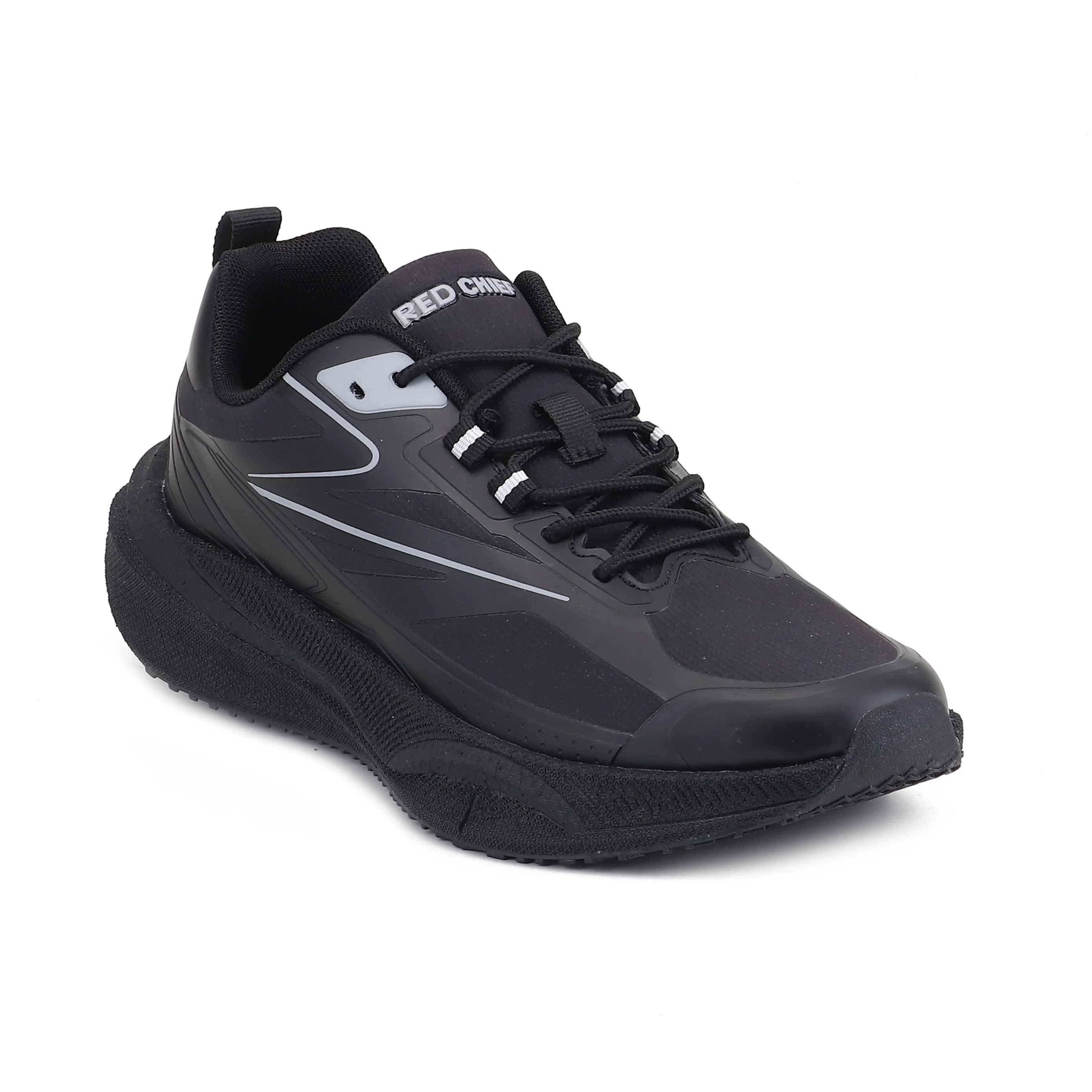 Red Chief Sports Black Running Shoes for Men R1740 001 - Image 7