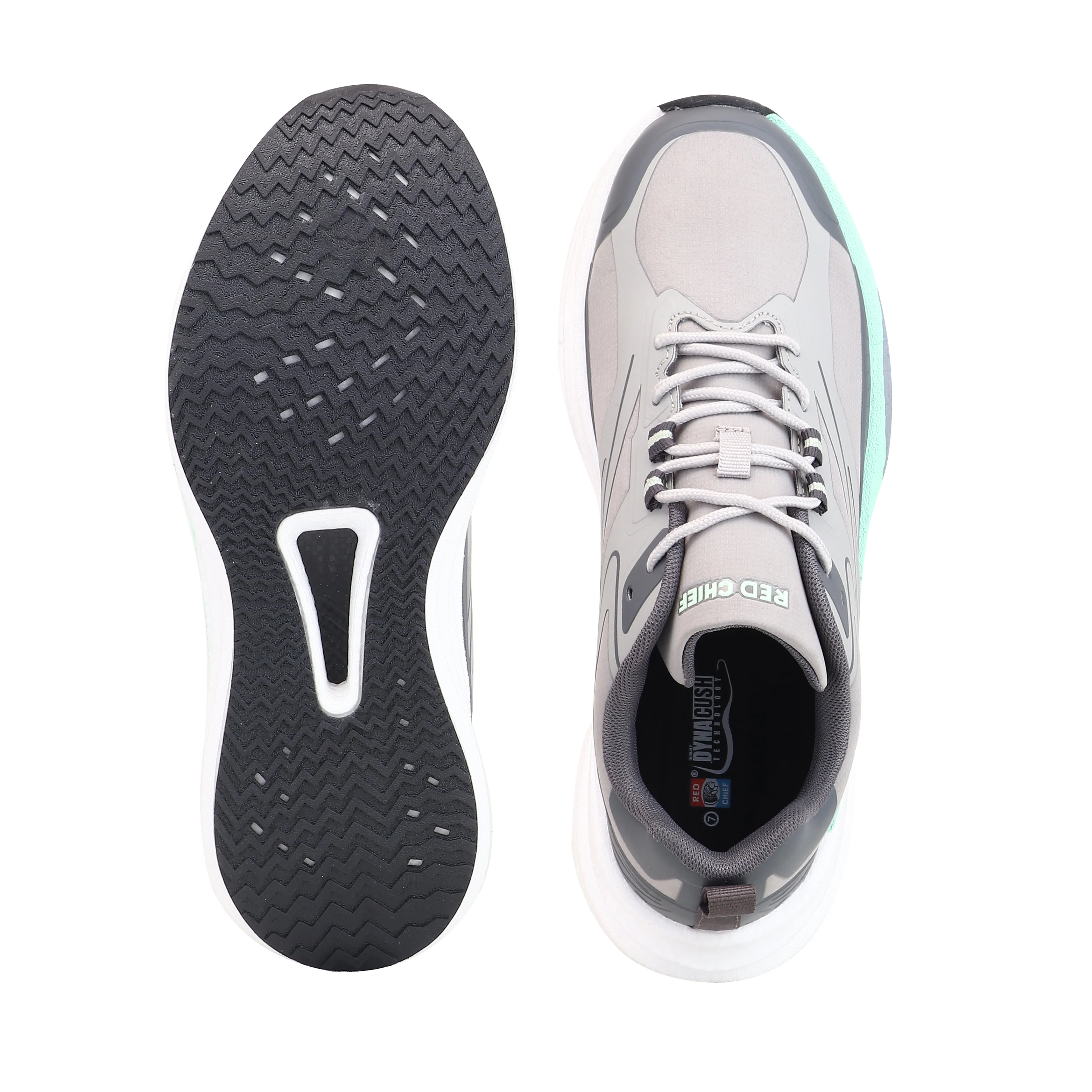 Red Chief Sports Grey-White Running Shoes for Men R1740 CD09 - Image 9