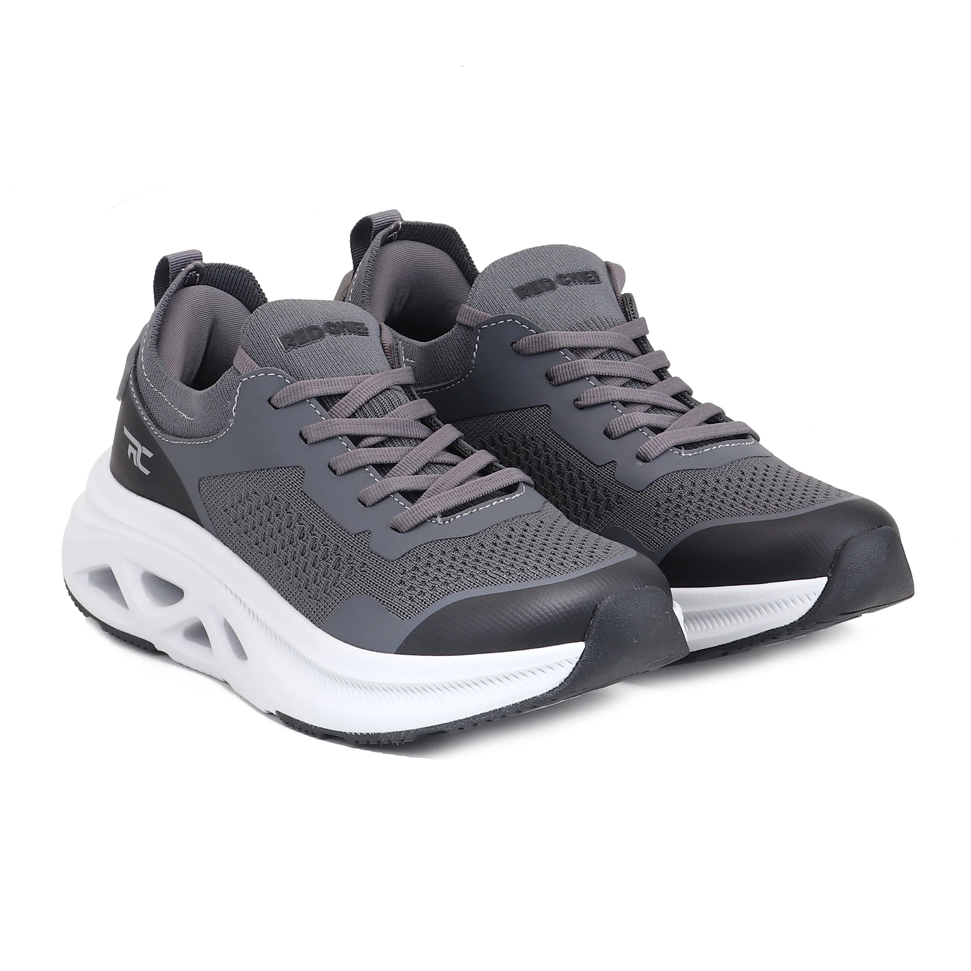 Red Chief Sports Gray Blk Running Shoes for Men R1742 1334 - Image 4