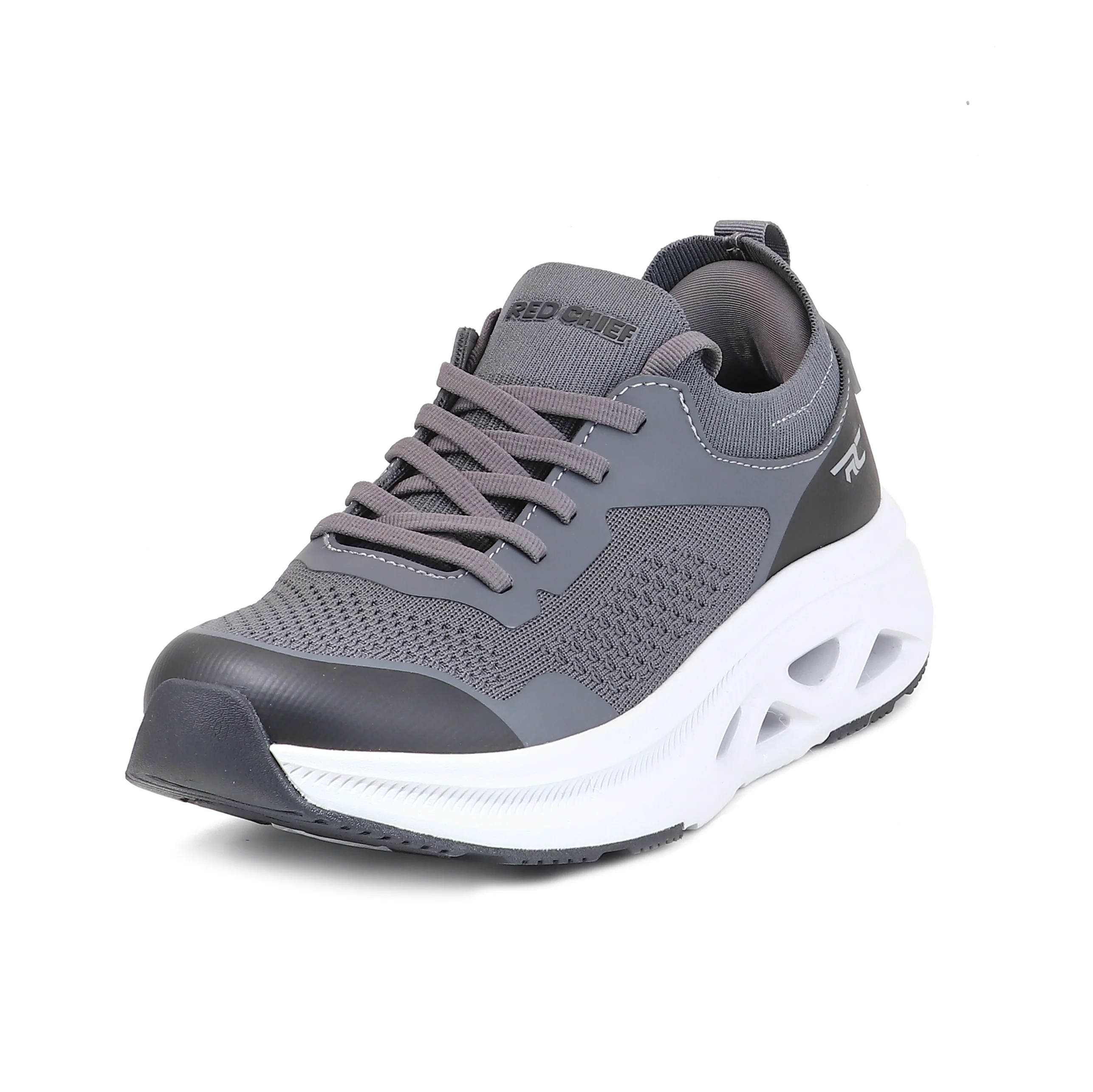 Red Chief Sports Gray Blk Running Shoes for Men R1742 1334 - Image 8