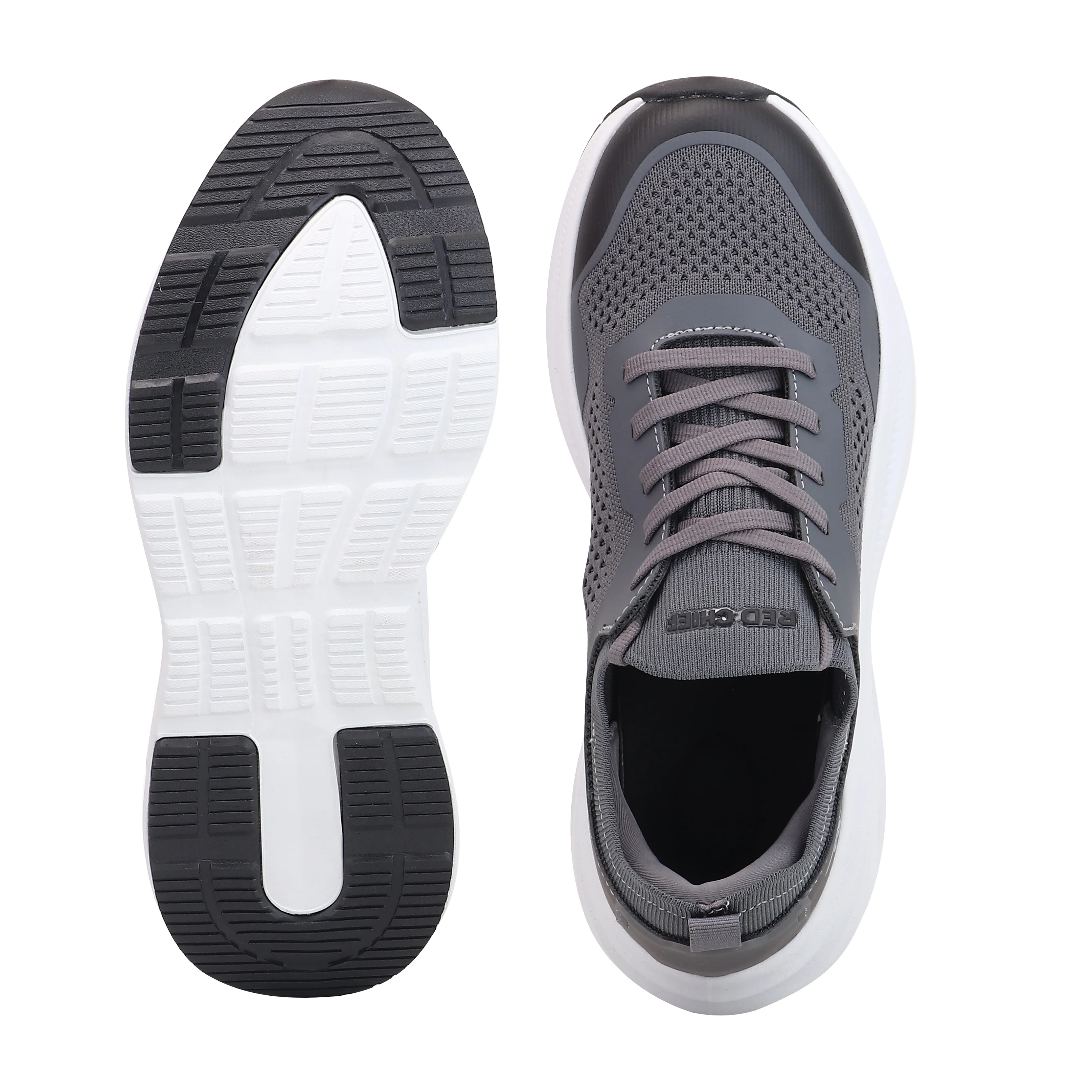 Red Chief Sports Gray Blk Running Shoes for Men R1742 1334 - Image 9