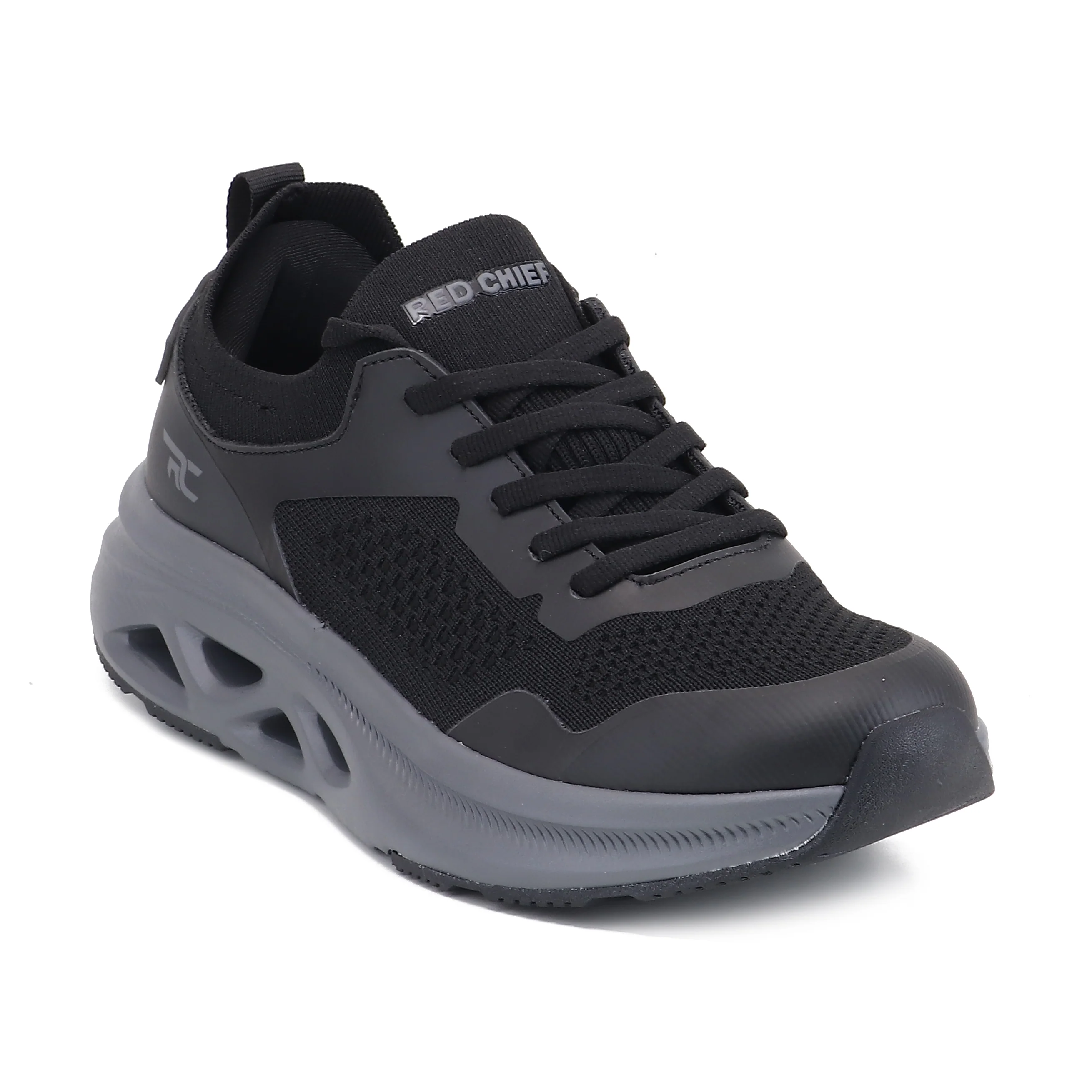 Red Chief Sports Black-Grey Running Shoes for Men R1742 F020 - Image 7