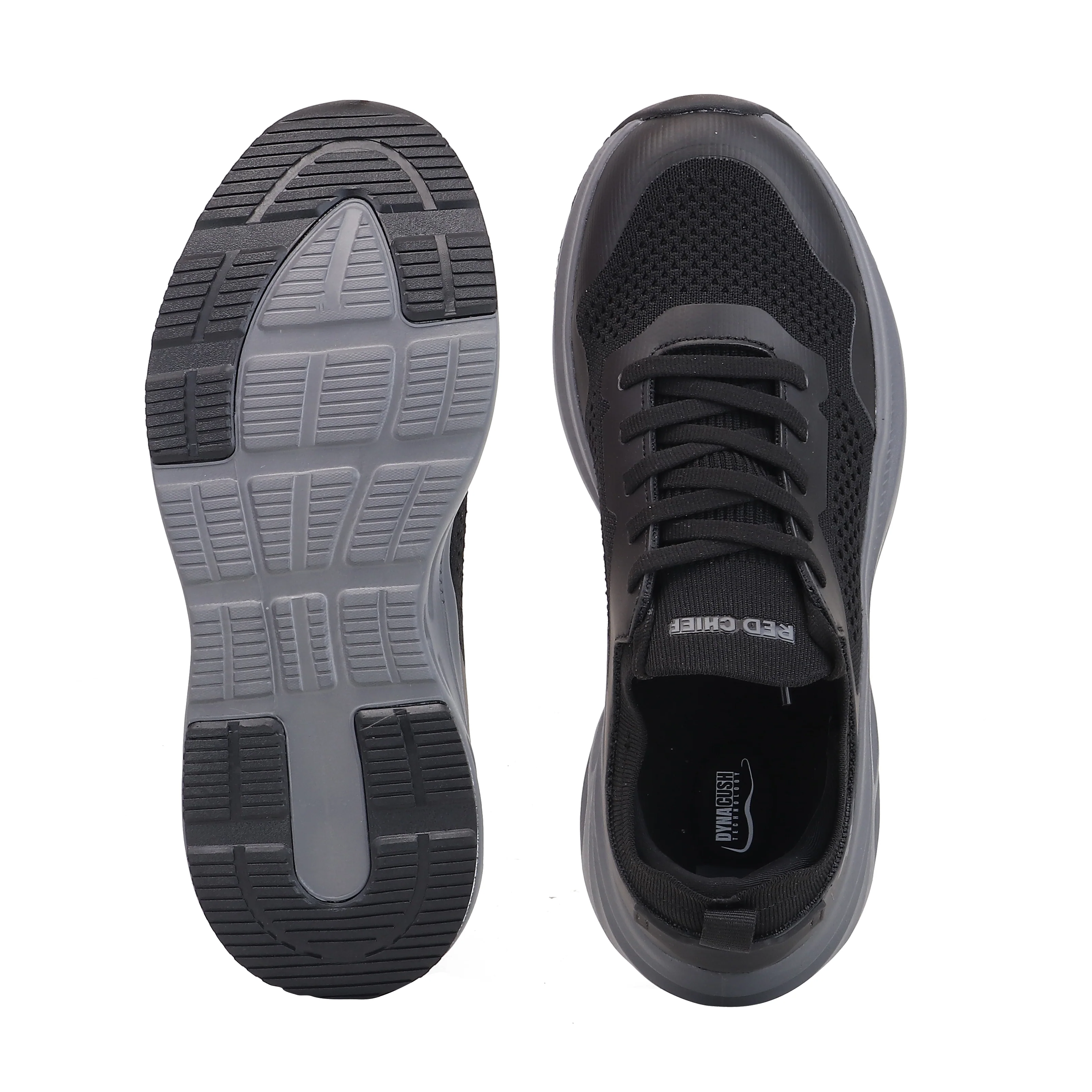 Red Chief Sports Black-Grey Running Shoes for Men R1742 F020 - Image 9