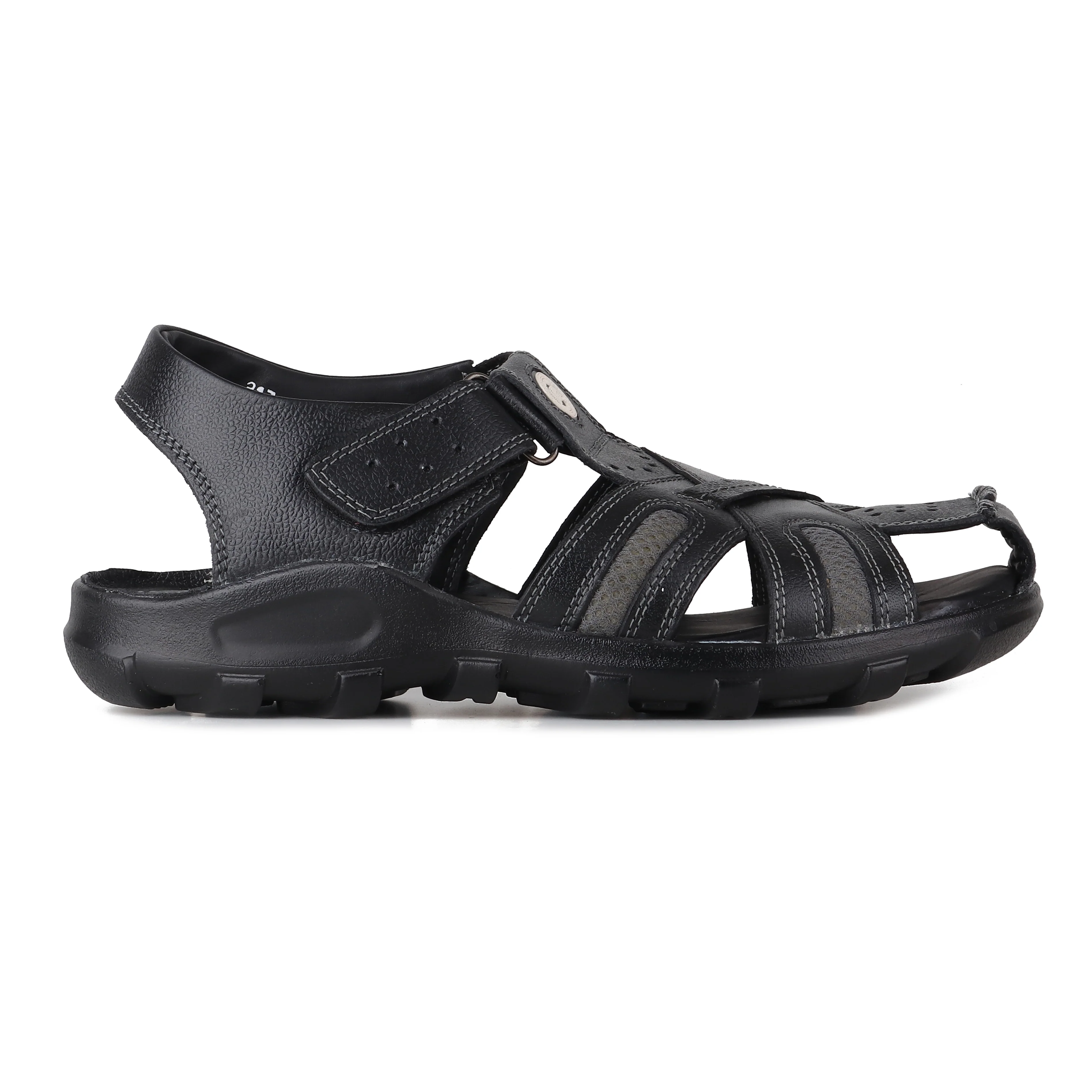 Red Chief Black Sandal for Men RC0317 045
