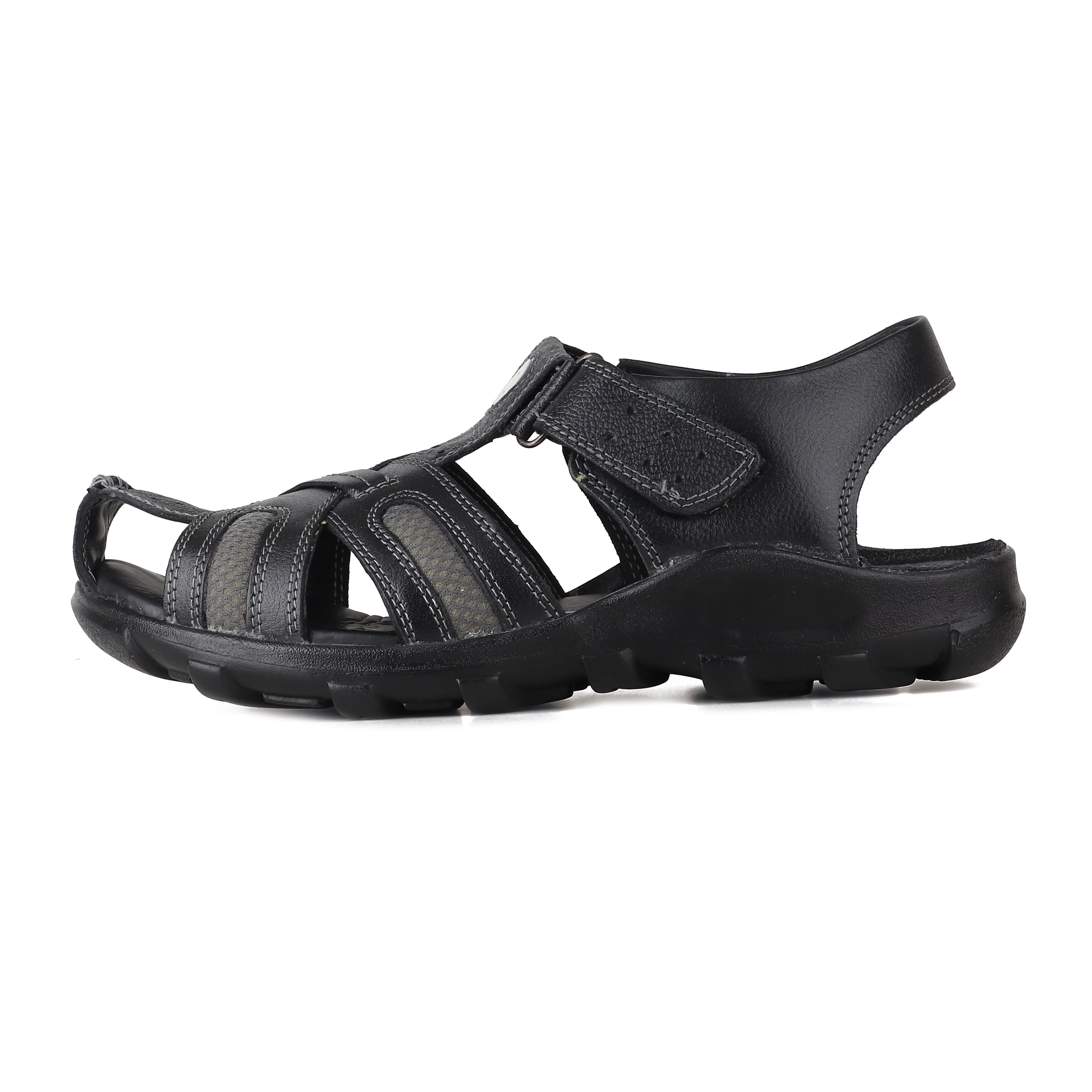Red Chief Black Sandal for Men RC0317 045 - Image 4