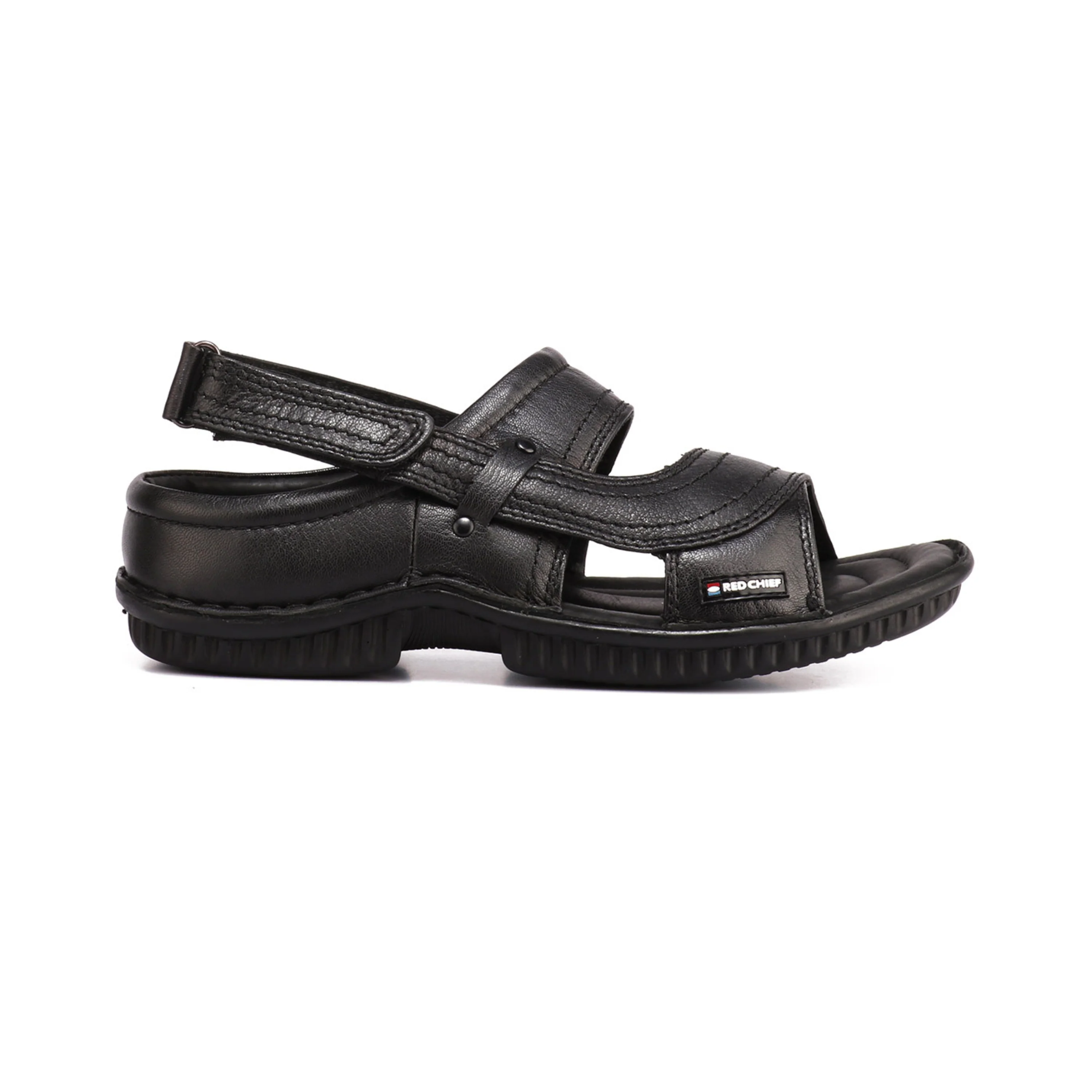 Red Chief Black Sandal for Men RC247N 001