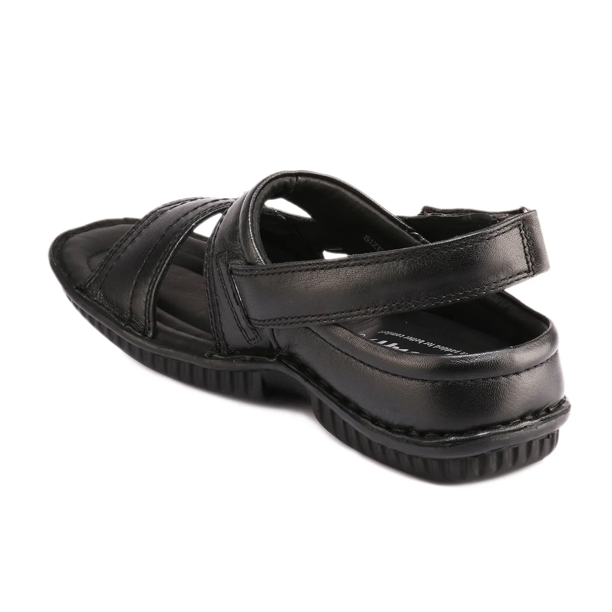Red Chief Black Sandal for Men RC247N 001 - Image 8