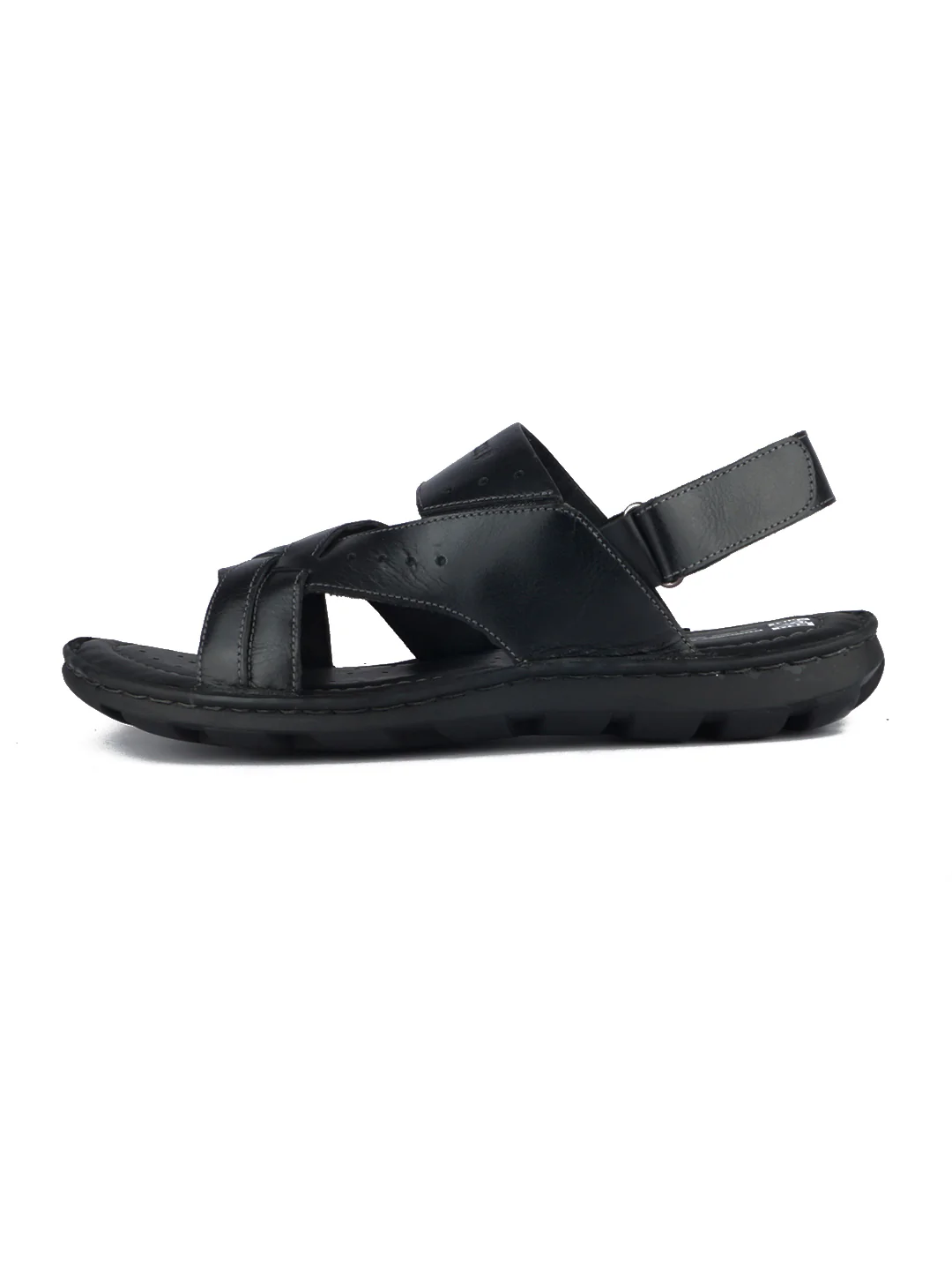 Red Chief Black Sandal for Men RC3676 001 - Image 3