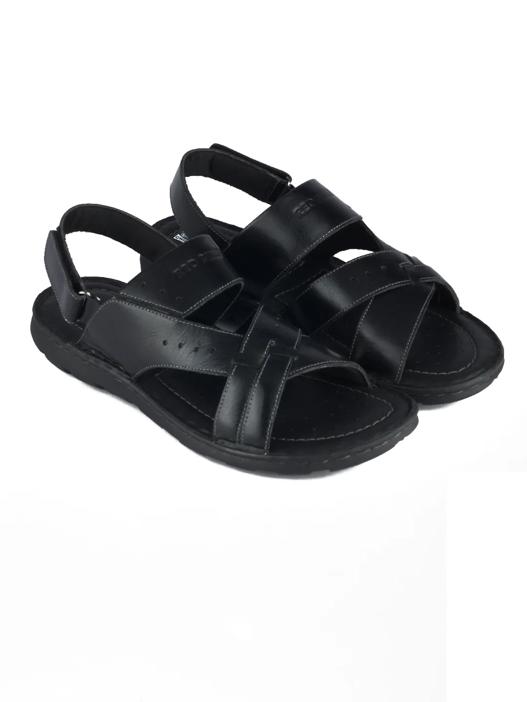 Red Chief Black Sandal for Men RC3676 001 - Image 4