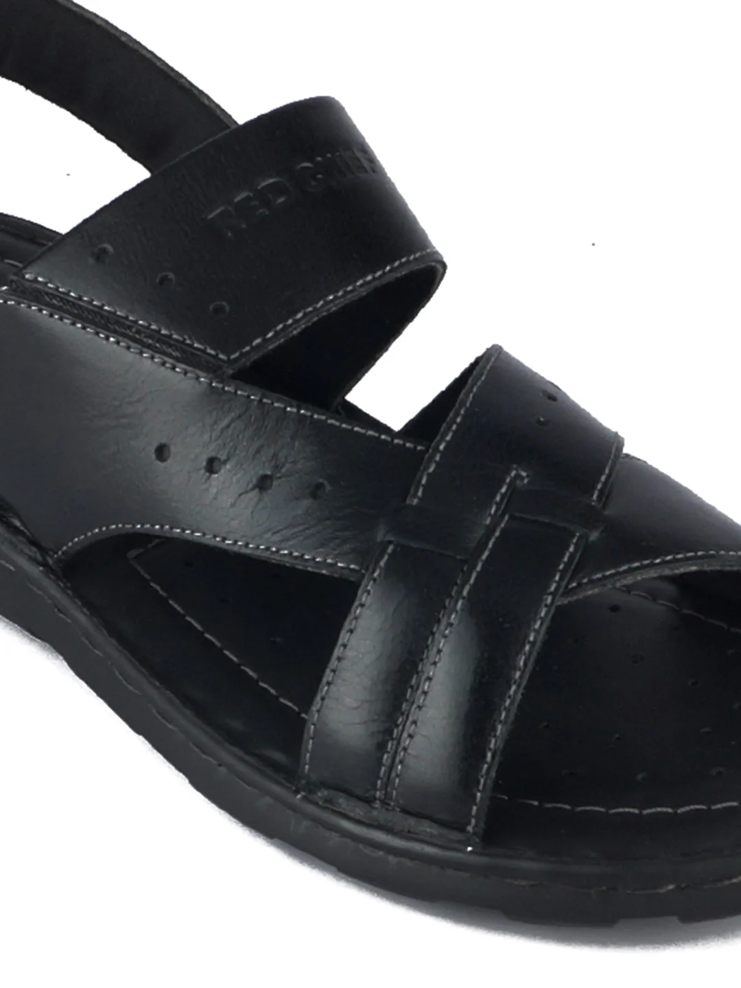 Red Chief Black Sandal for Men RC3676 001 - Image 6