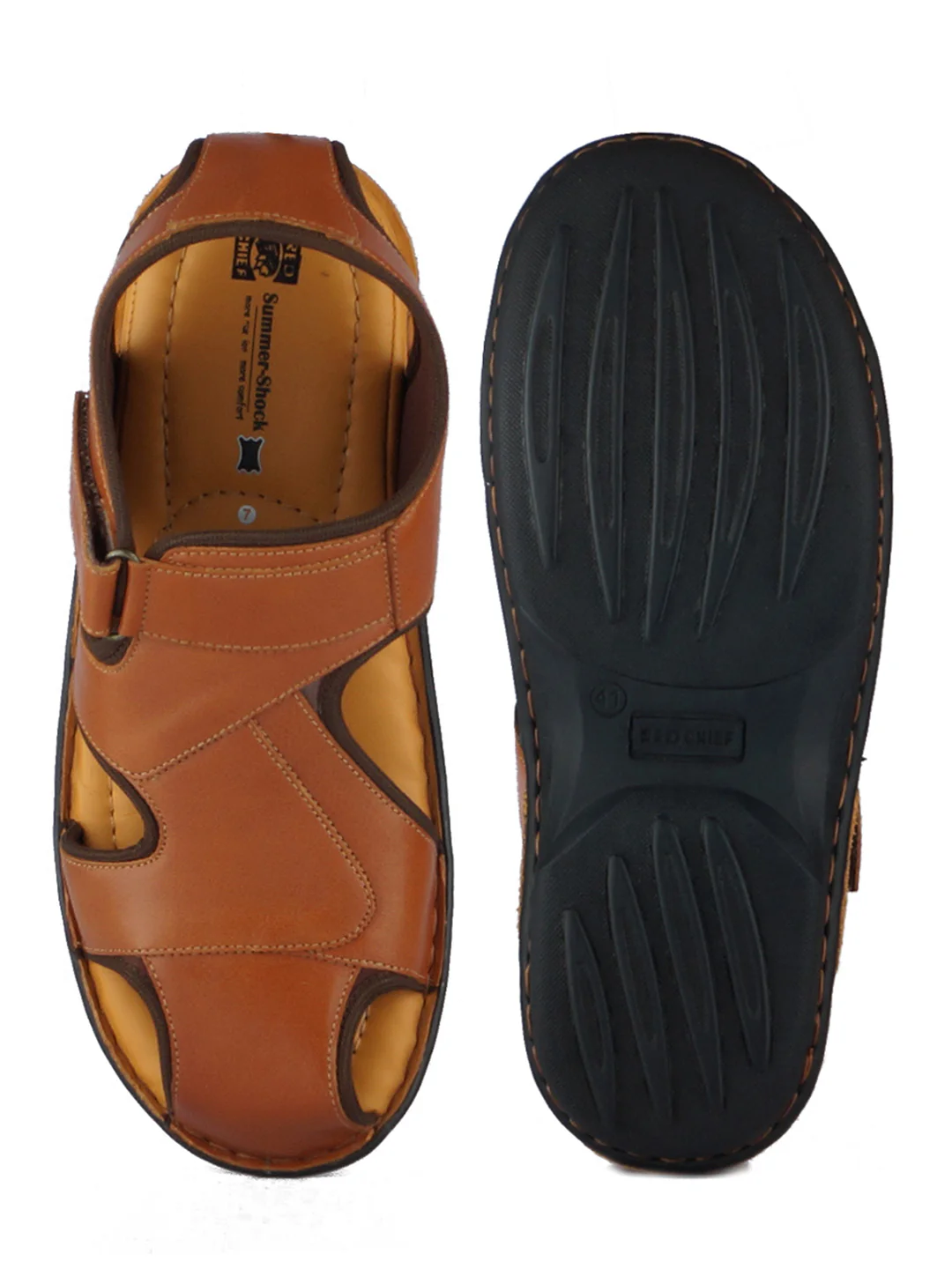 Red Chief Brown Sandal for Men RC3700 003 - Image 9