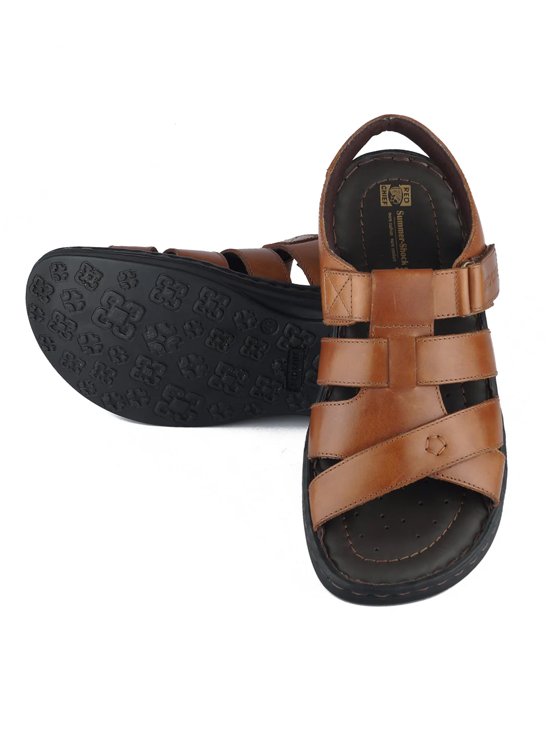 Red Chief Brown Sandal for Men RC3703 003 - Image 2