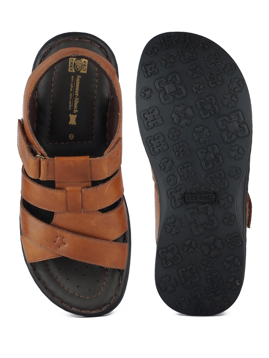 Red Chief Brown Sandal for Men RC3703 003 - Image 8