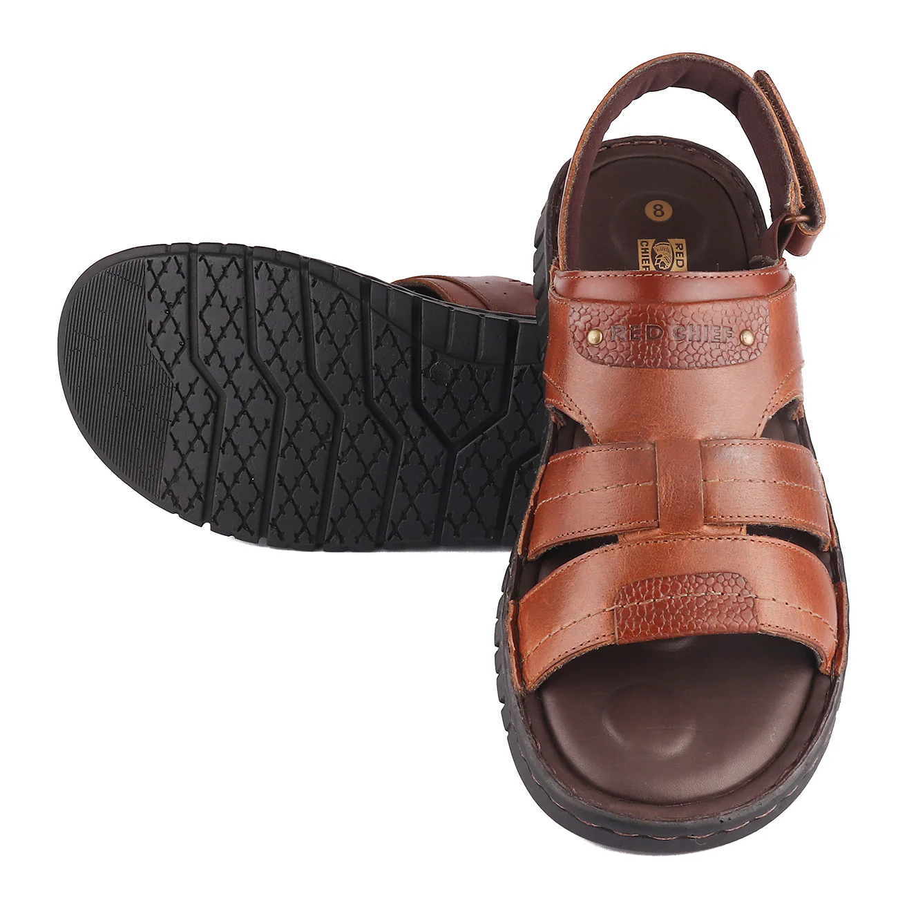 Red Chief Tan Sandal for Men RC3711 006 - Image 2