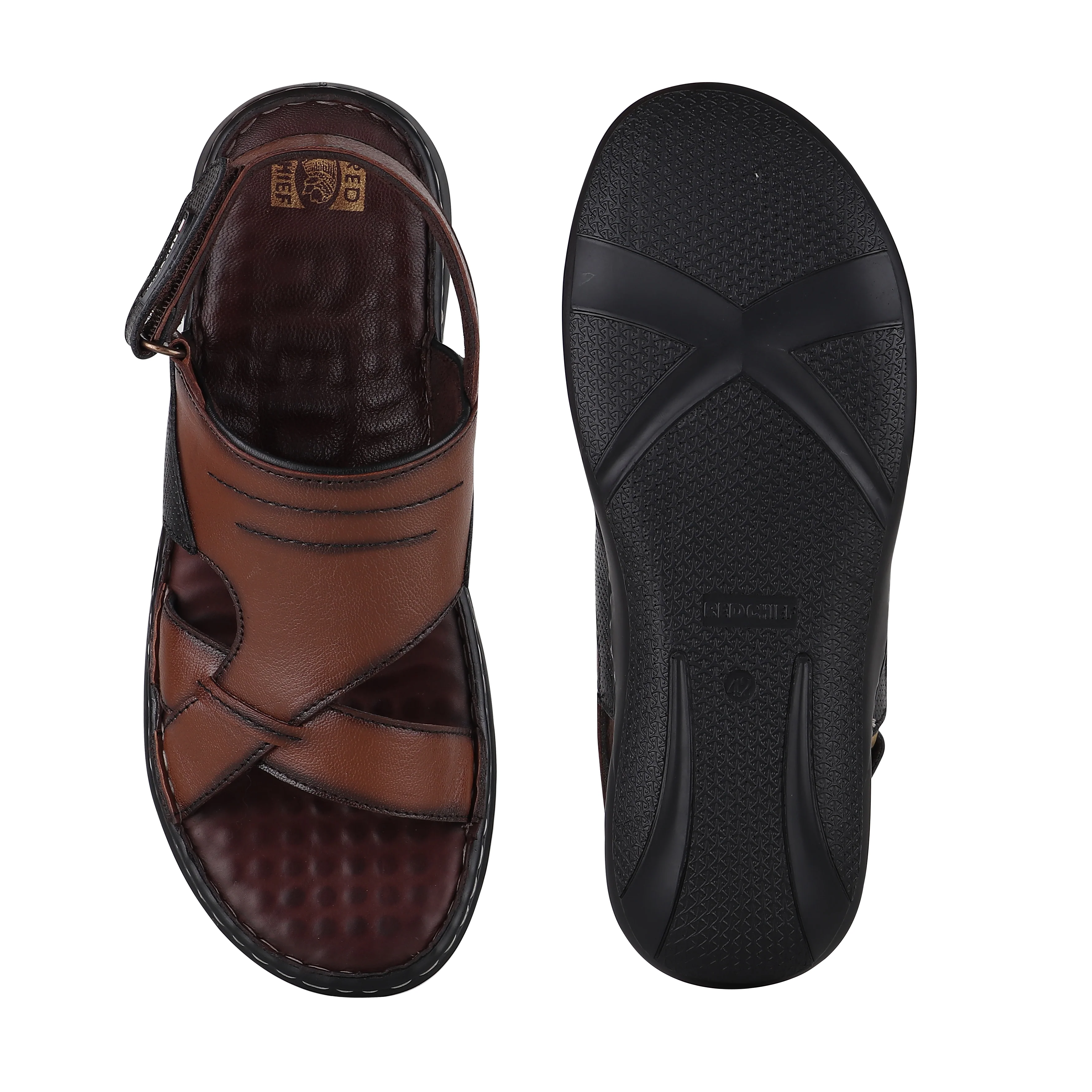 Red Chief Brown Sandal for Men RC3715 003 - Image 9