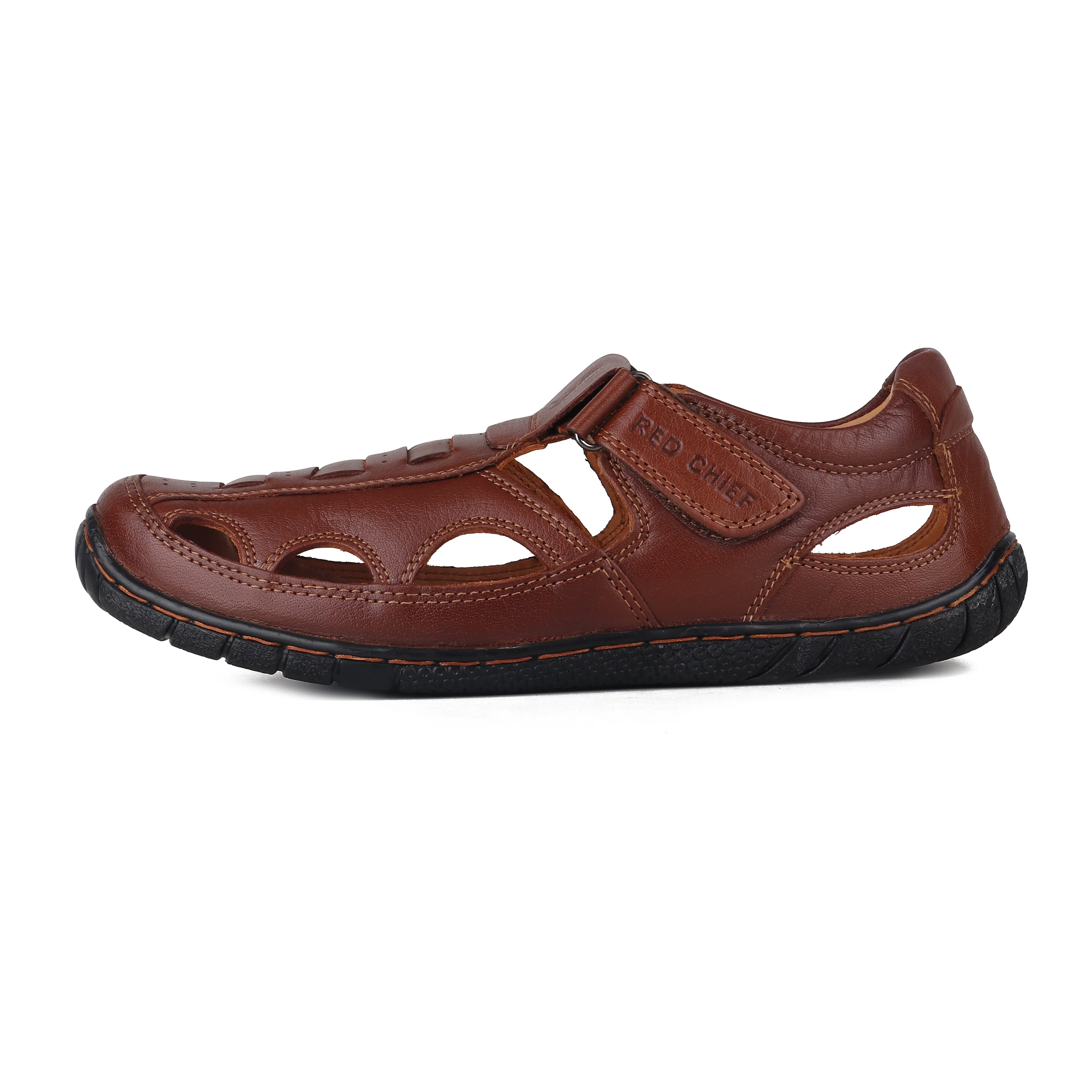 Red Chief Tan Sandal for Men RC547 287 - Image 3