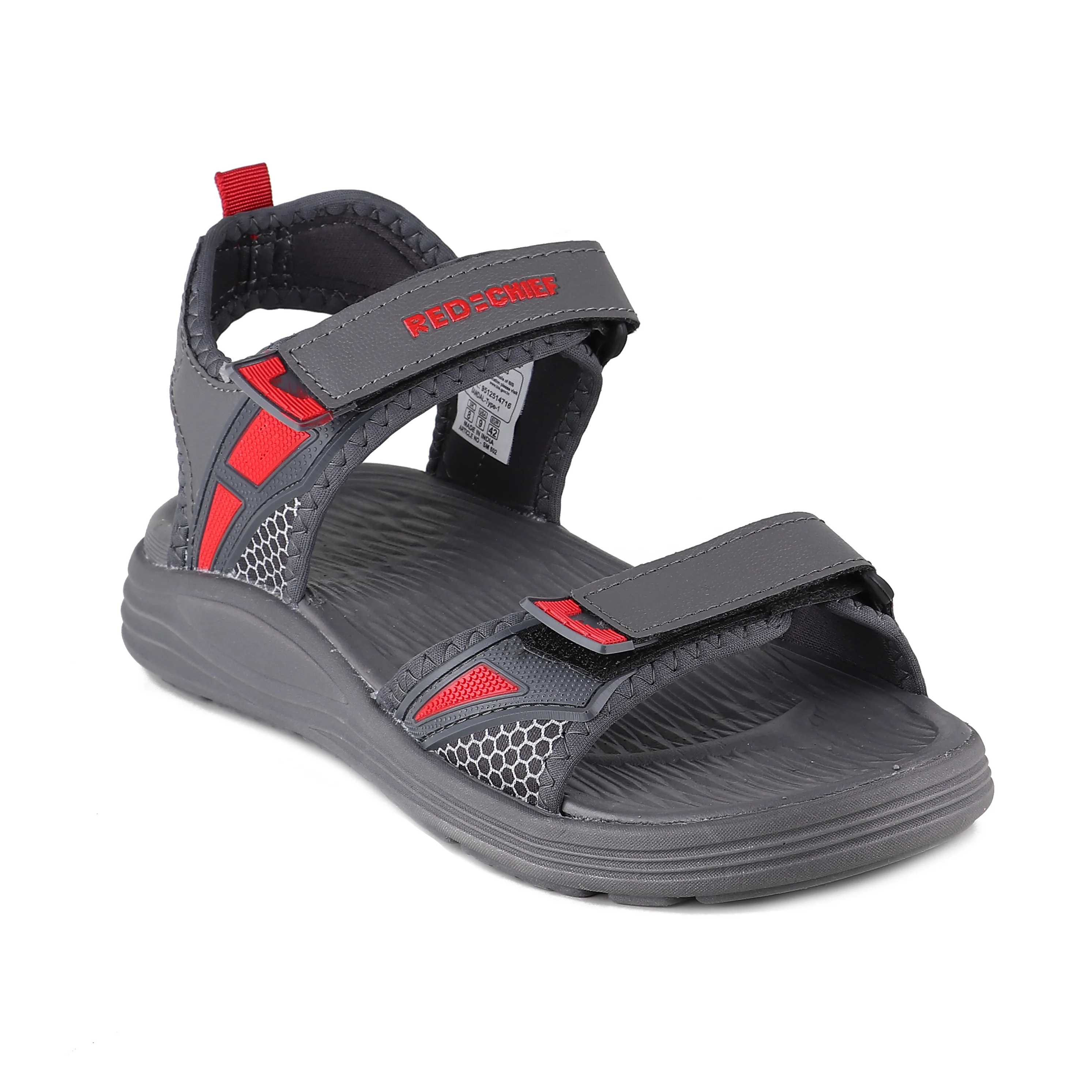 Red Chief Grey Sandal for Men SM802 174 - Image 7