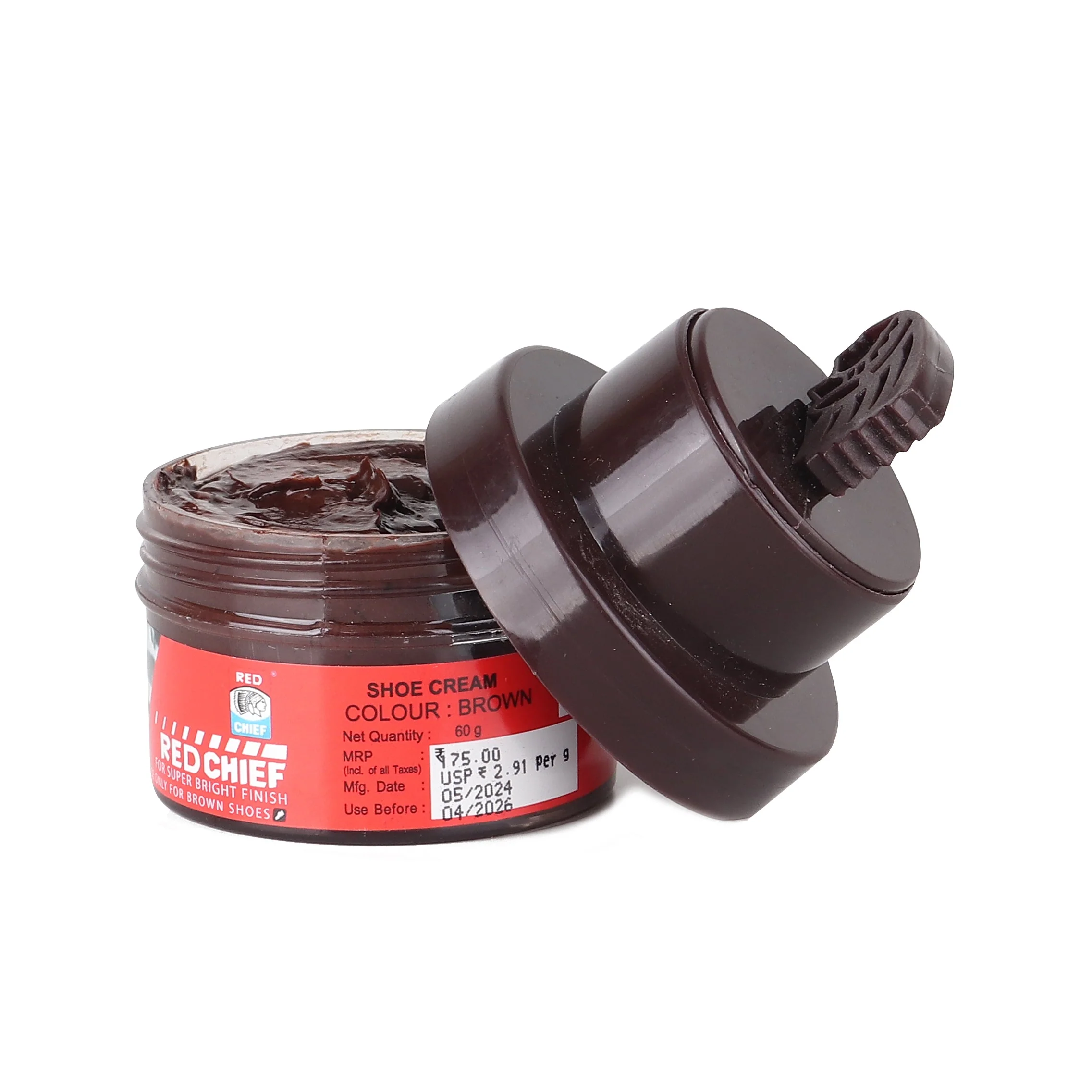 Red Chief Brown Shoe Cream for Men A10019 003 - Image 3