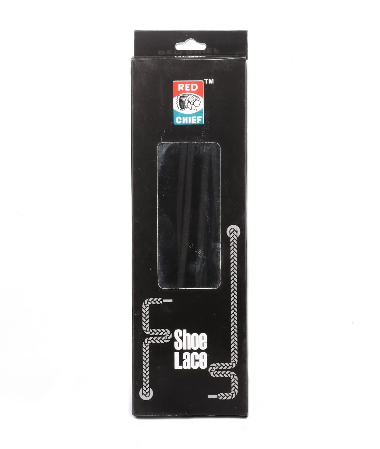 Red Chief Black Shoe Lace for Men A50010 001 - Image 2