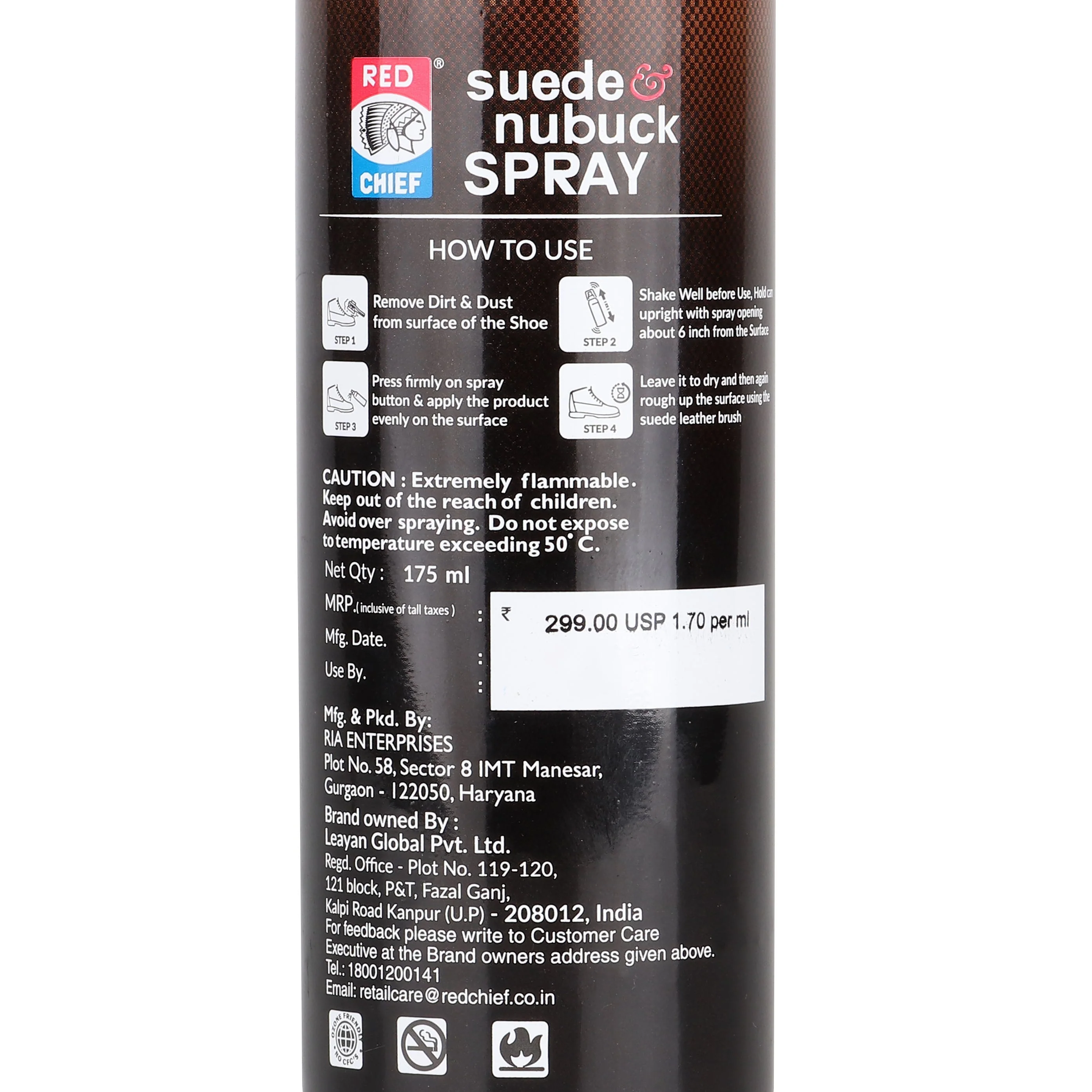 Red Chief Rust Shoe Spray for Men A60010 022A - Image 3