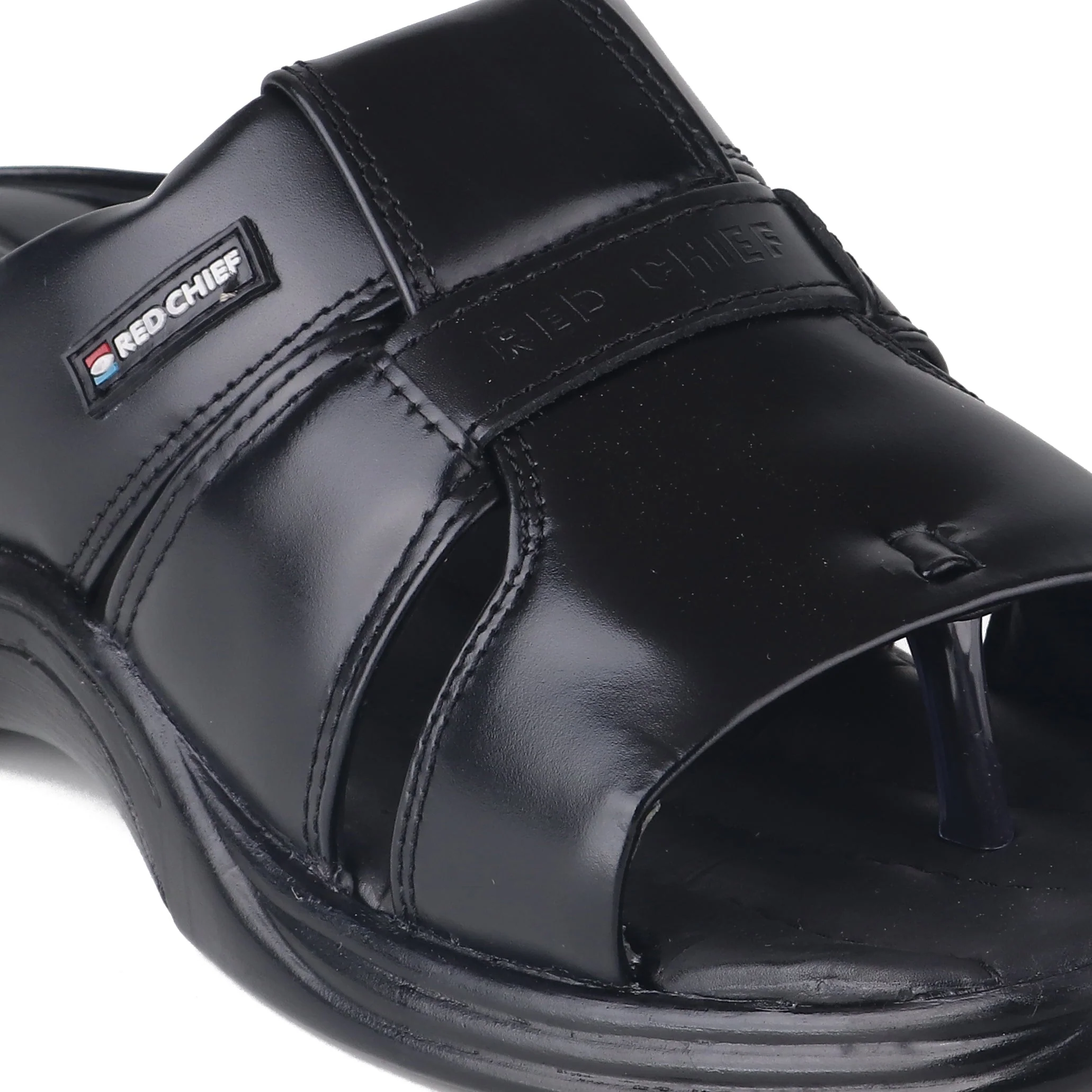 Red Chief Black Leather Formal Slipper For Men Rc0216 001 - Image 7