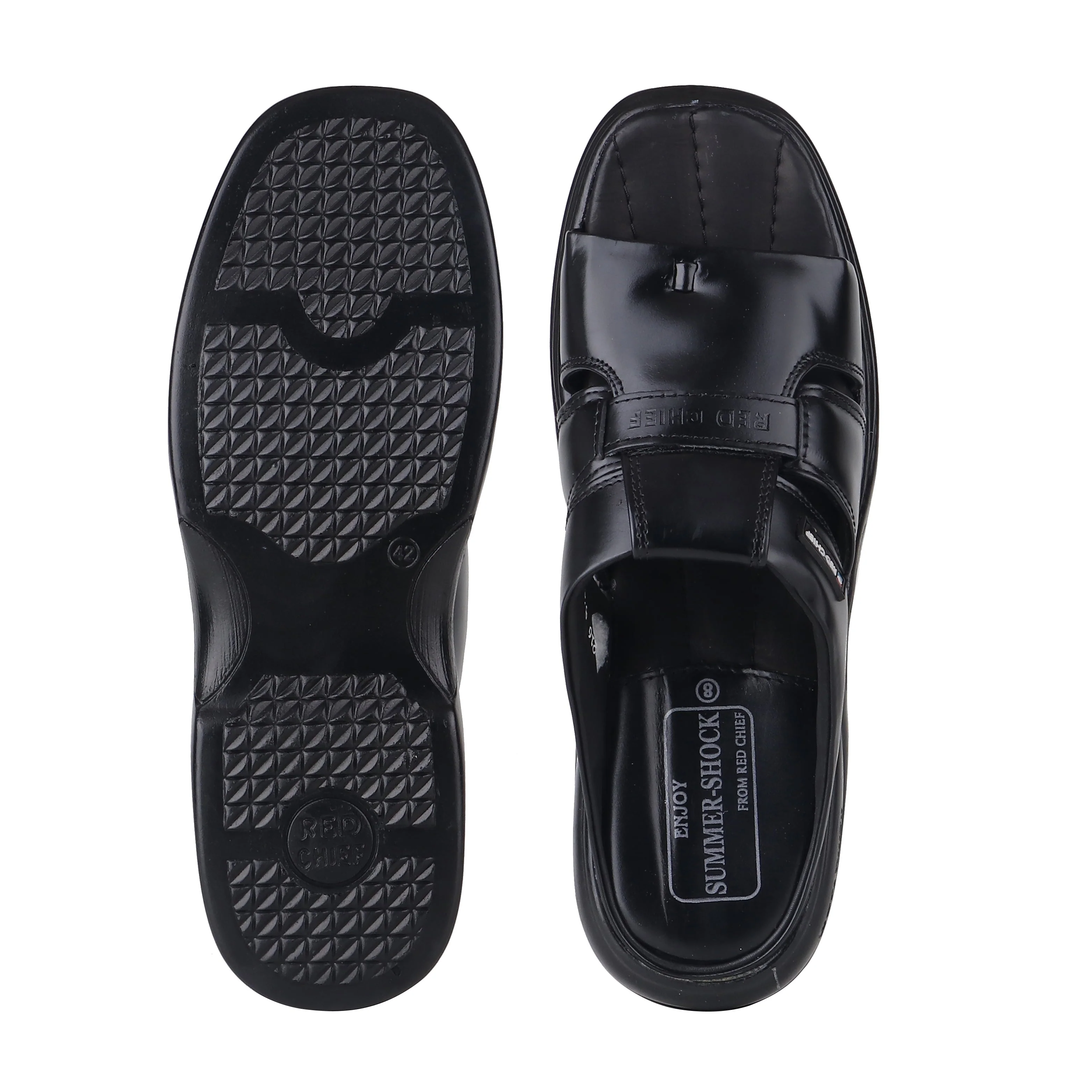 Red Chief Black Leather Formal Slipper For Men Rc0216 001 - Image 9