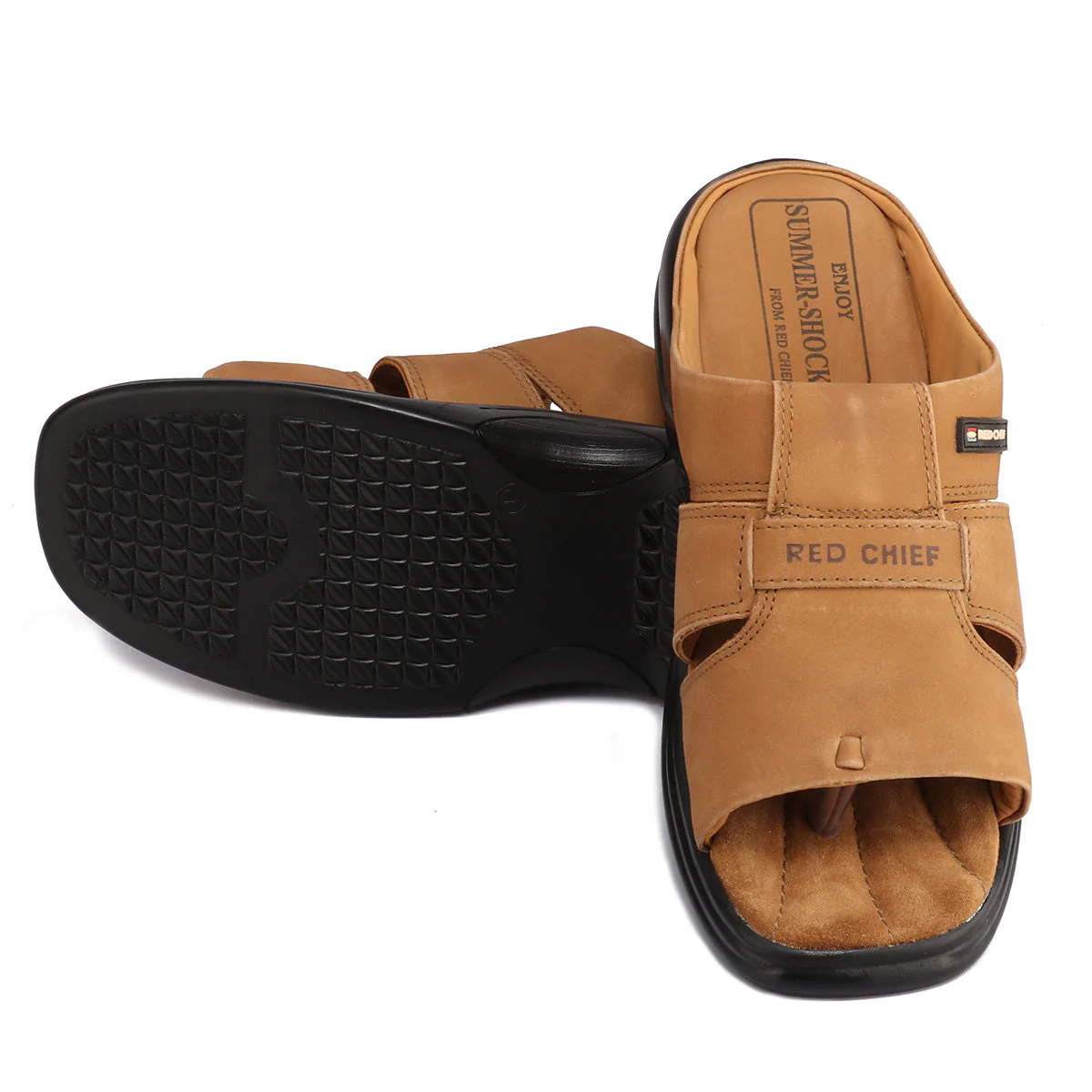 Red Chief Rust Leather Formal Slipper For Men Rc0216 022 - Image 2