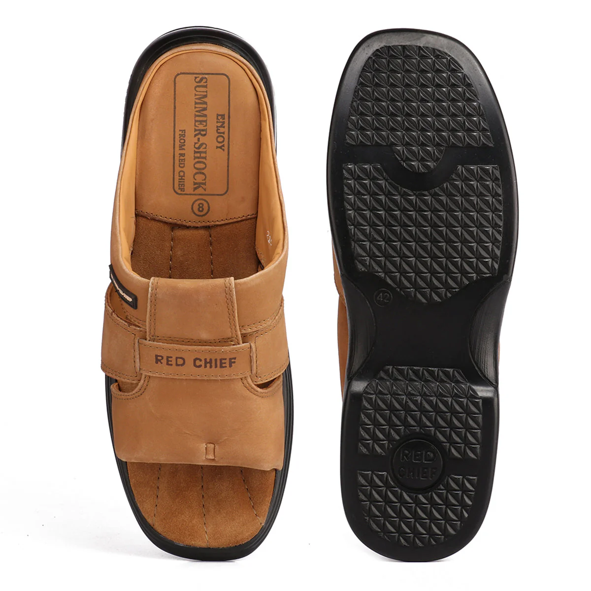 Red Chief Rust Leather Formal Slipper For Men Rc0216 022 - Image 8