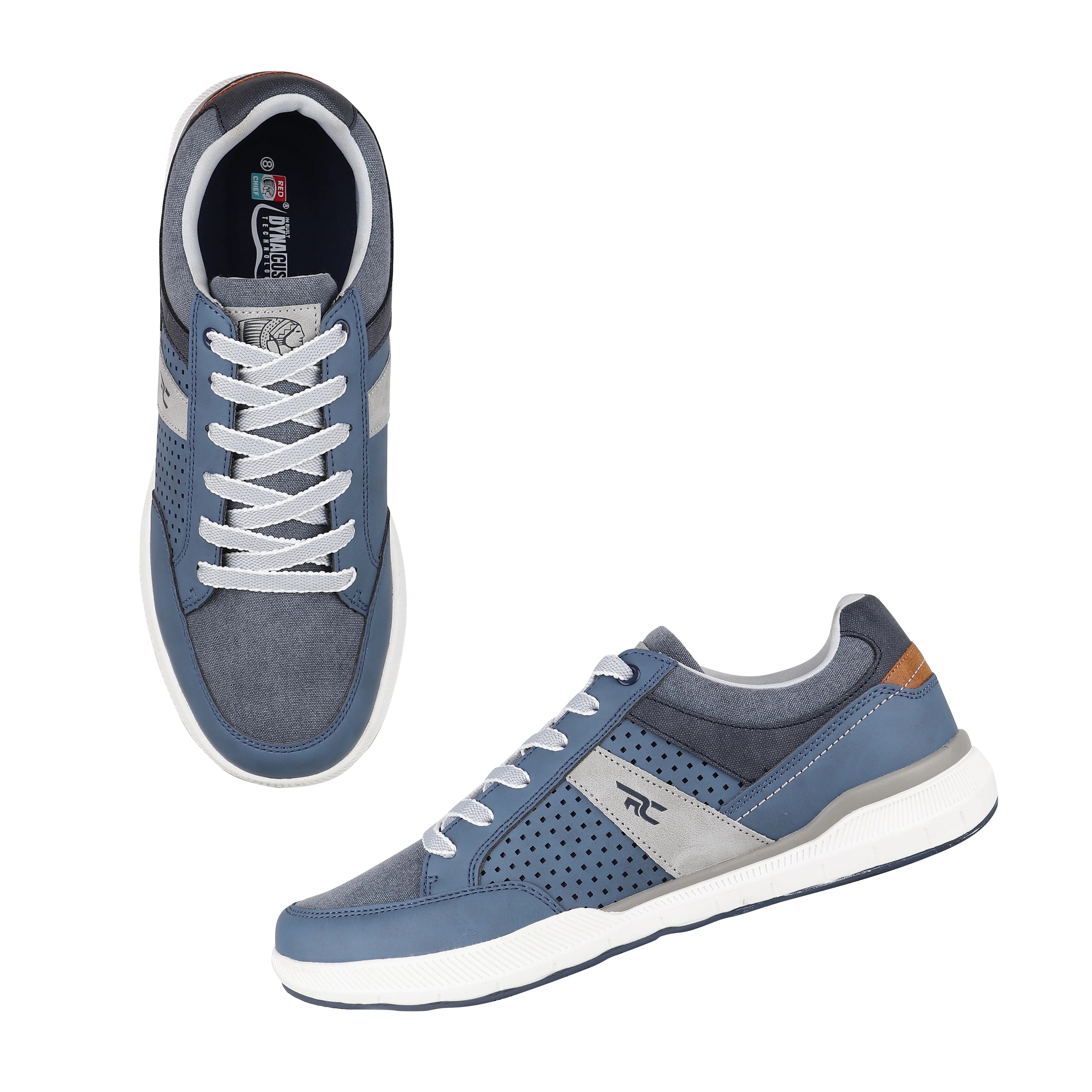Red Chief Sports Blue-White Sneaker for Men C6008 F032 - Image 2