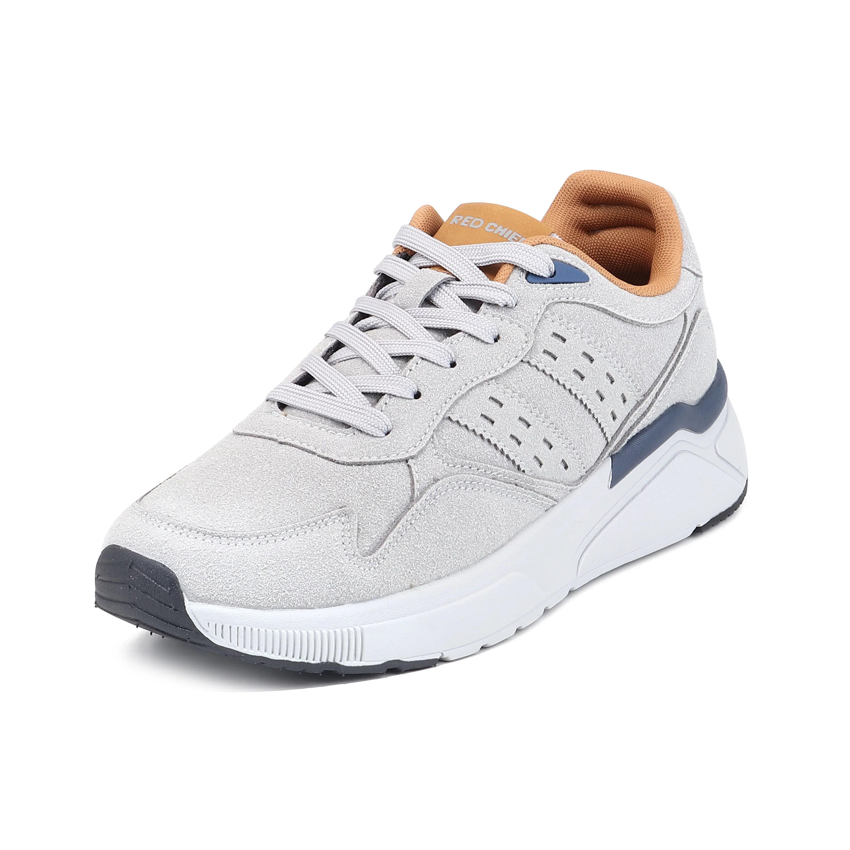 Red Chief Sports Grey-White Sneaker for Men C6017 F041 - Image 8
