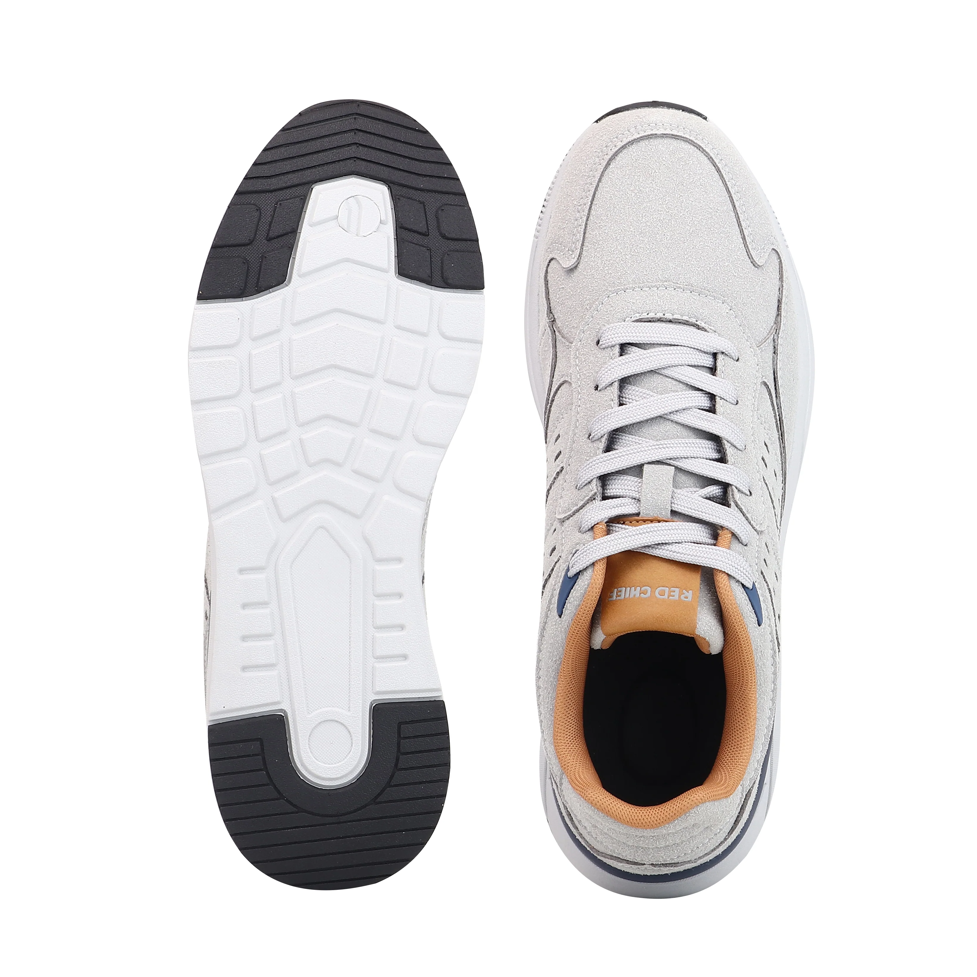 Red Chief Sports Grey-White Sneaker for Men C6017 F041 - Image 9