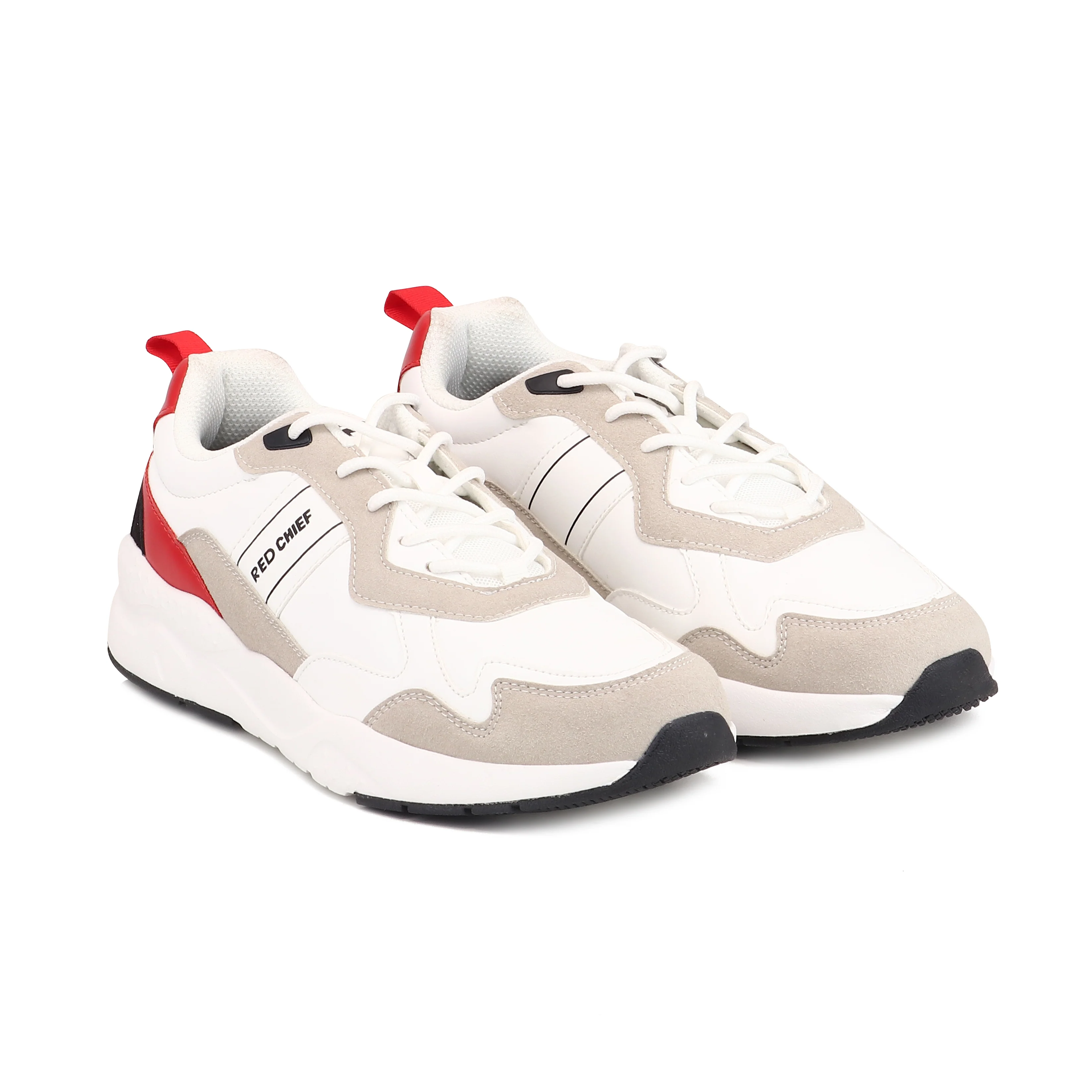 Red Chief Sports White-Red Sneaker for Men C6018 091 - Image 4