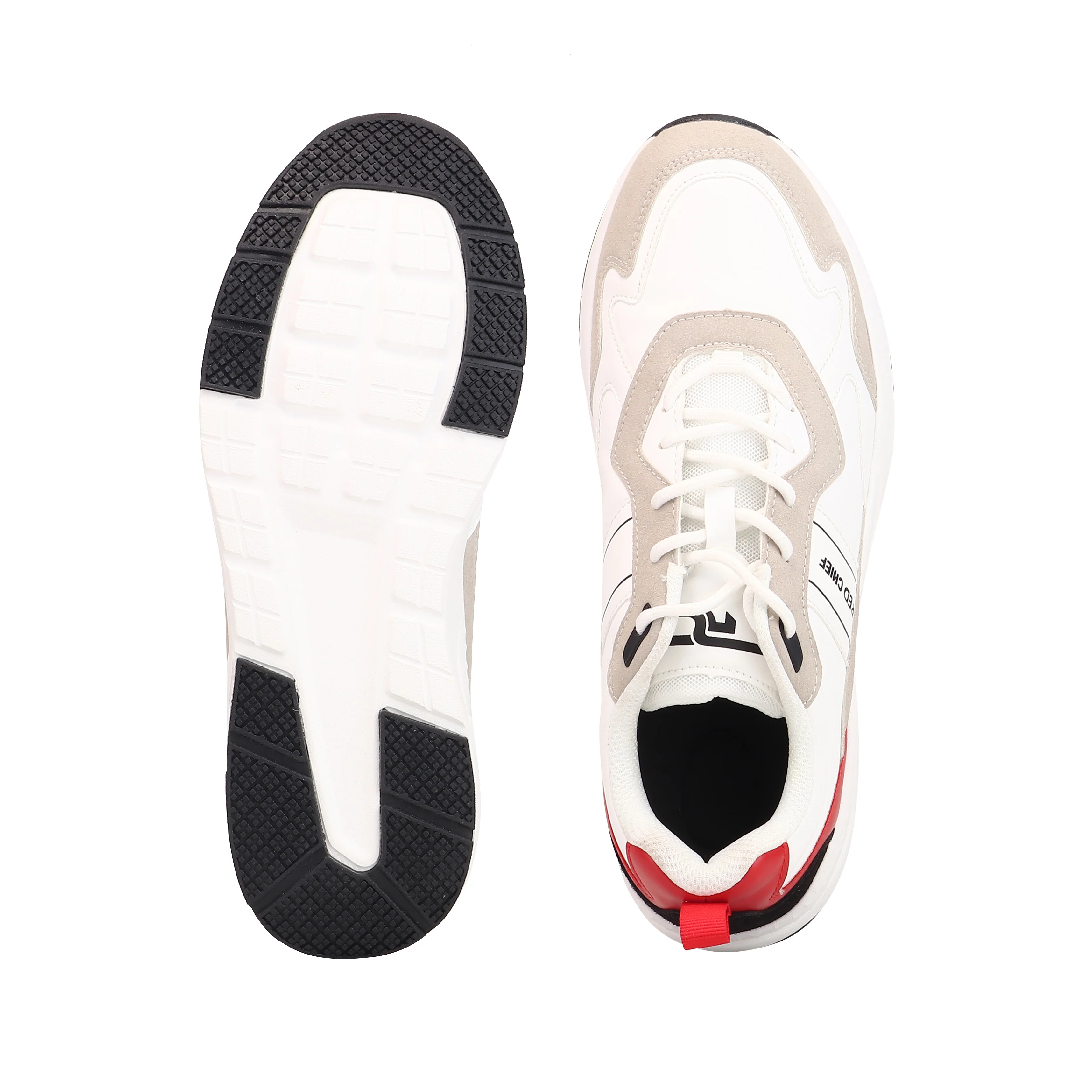 Red Chief Sports White-Red Sneaker for Men C6018 091 - Image 9