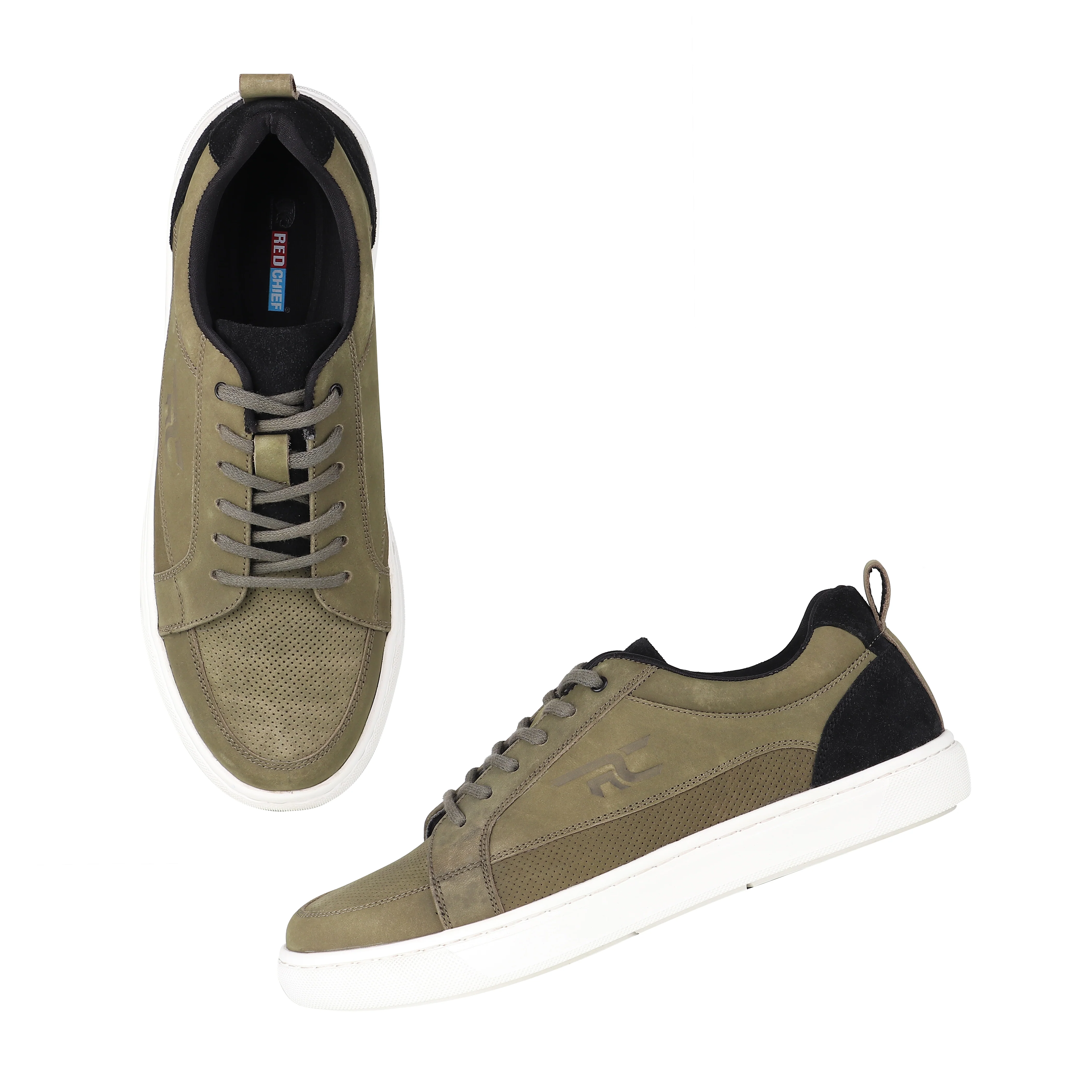 Red Chief Light Green Sneaker for Men RC3966 024 - Image 5