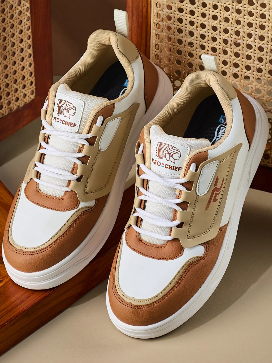 Red Chief Sports Brown-Beige Casual Sneakers shoes For Man  C6003 F027 - Image 2