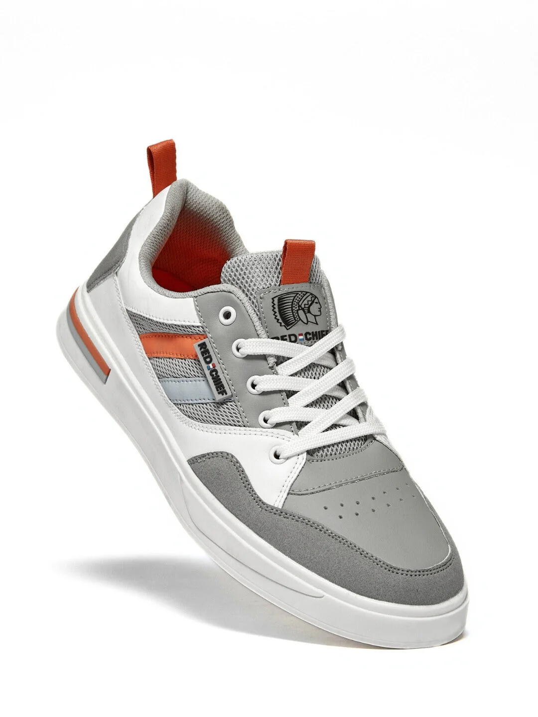 Red Chief Sports Gray-White Casual Sneakers Shoes For Men  C6004 F041 - Image 4