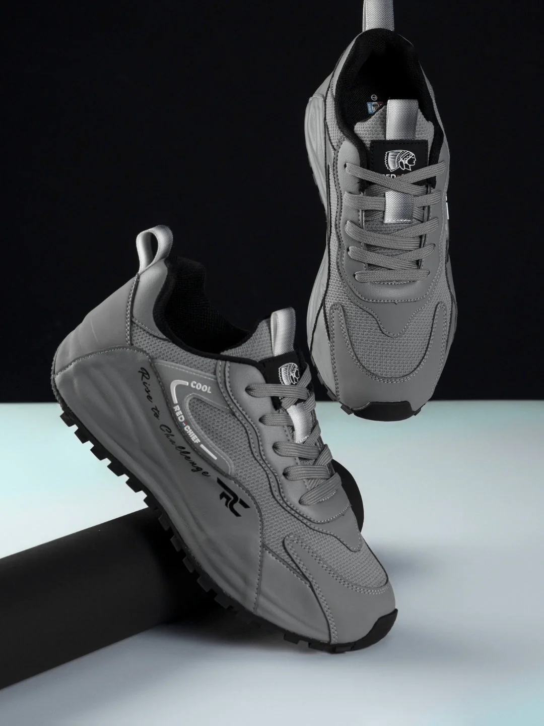 Red Chief Sports Dark Gray Casual Sneakers shoes For Man  C6005 F031 - Image 2