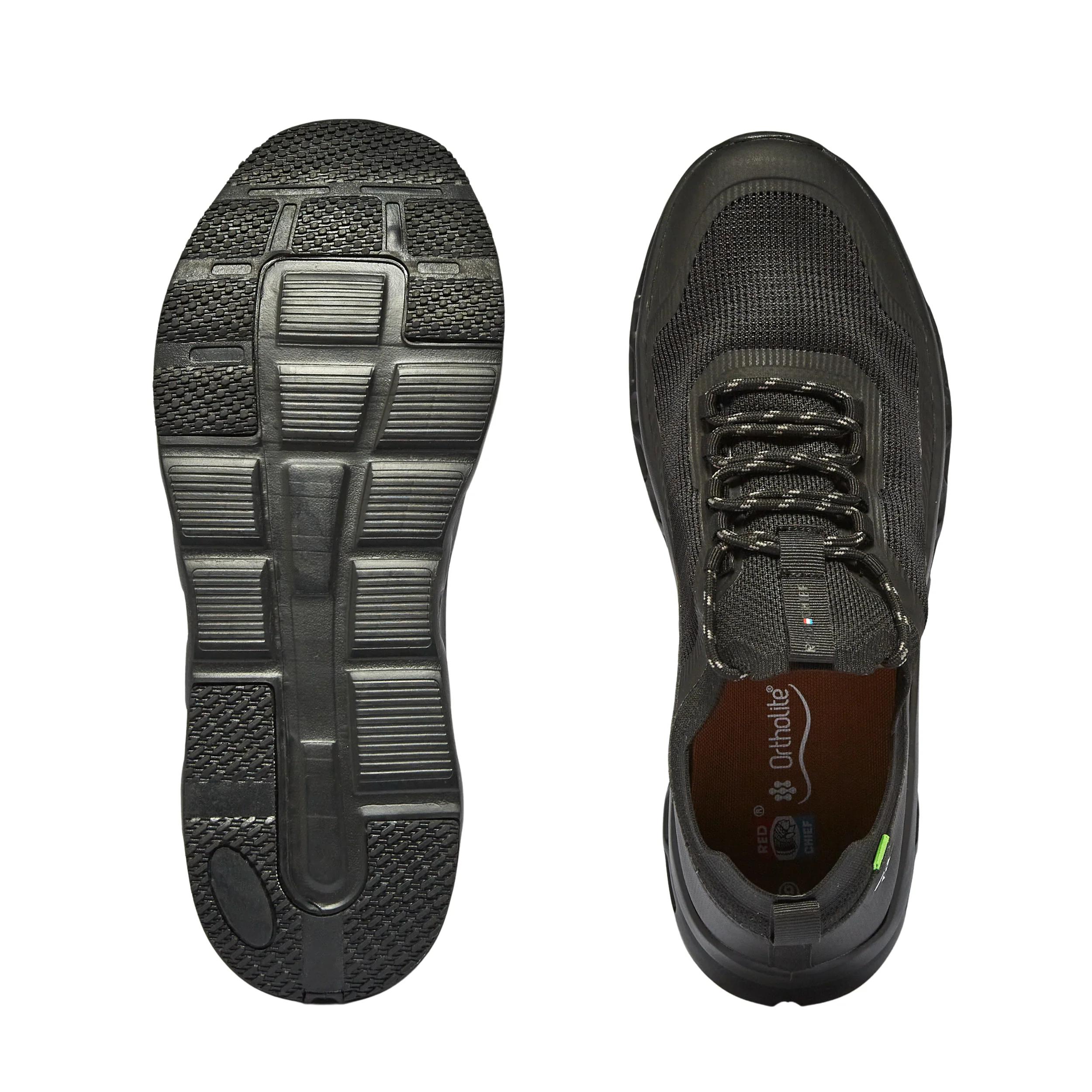 Red Chief Sports Black Walking Shoes for Men W7013 001 - Image 4